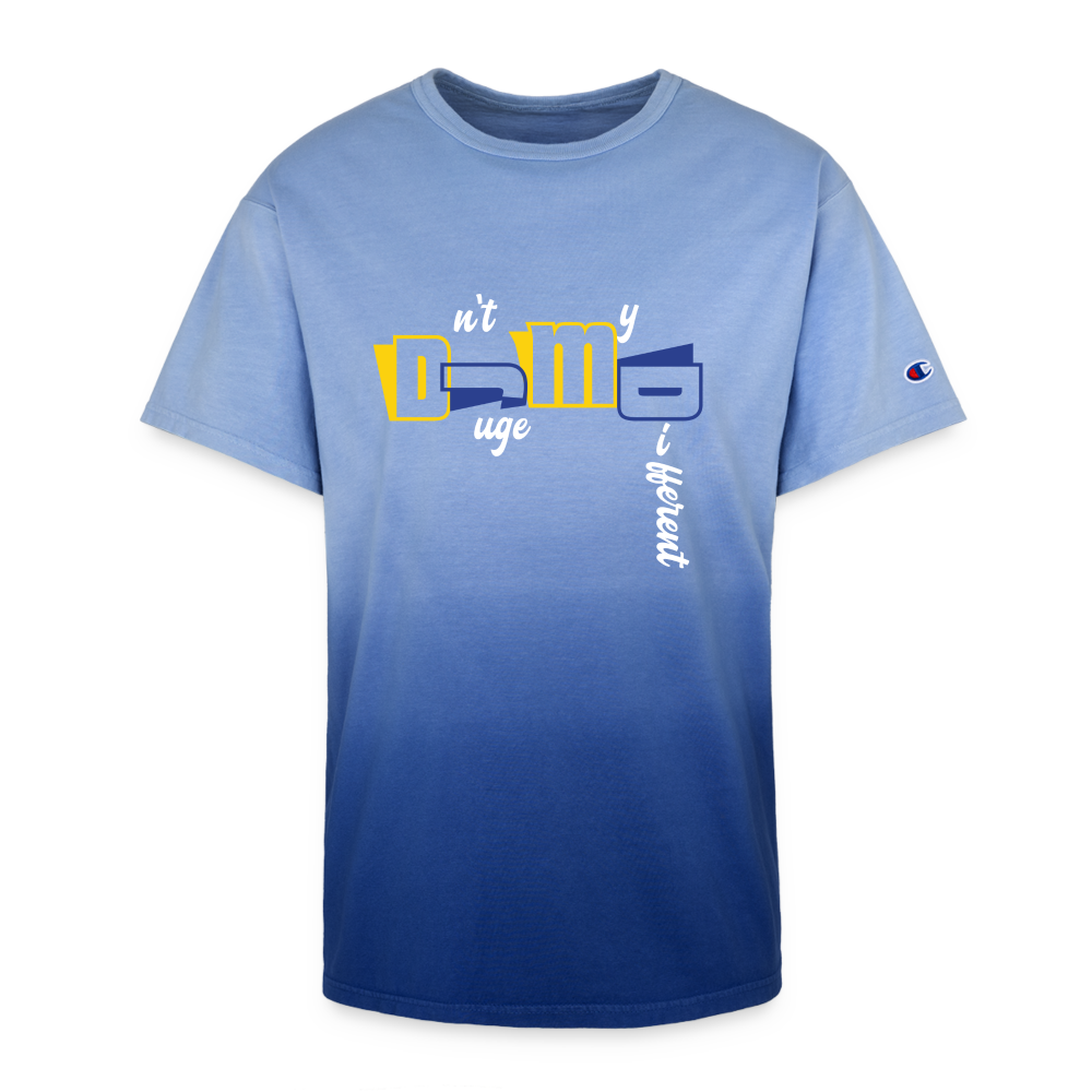 Dnt Juge My Different Champion Dip Dye T-shirt - royal ombre