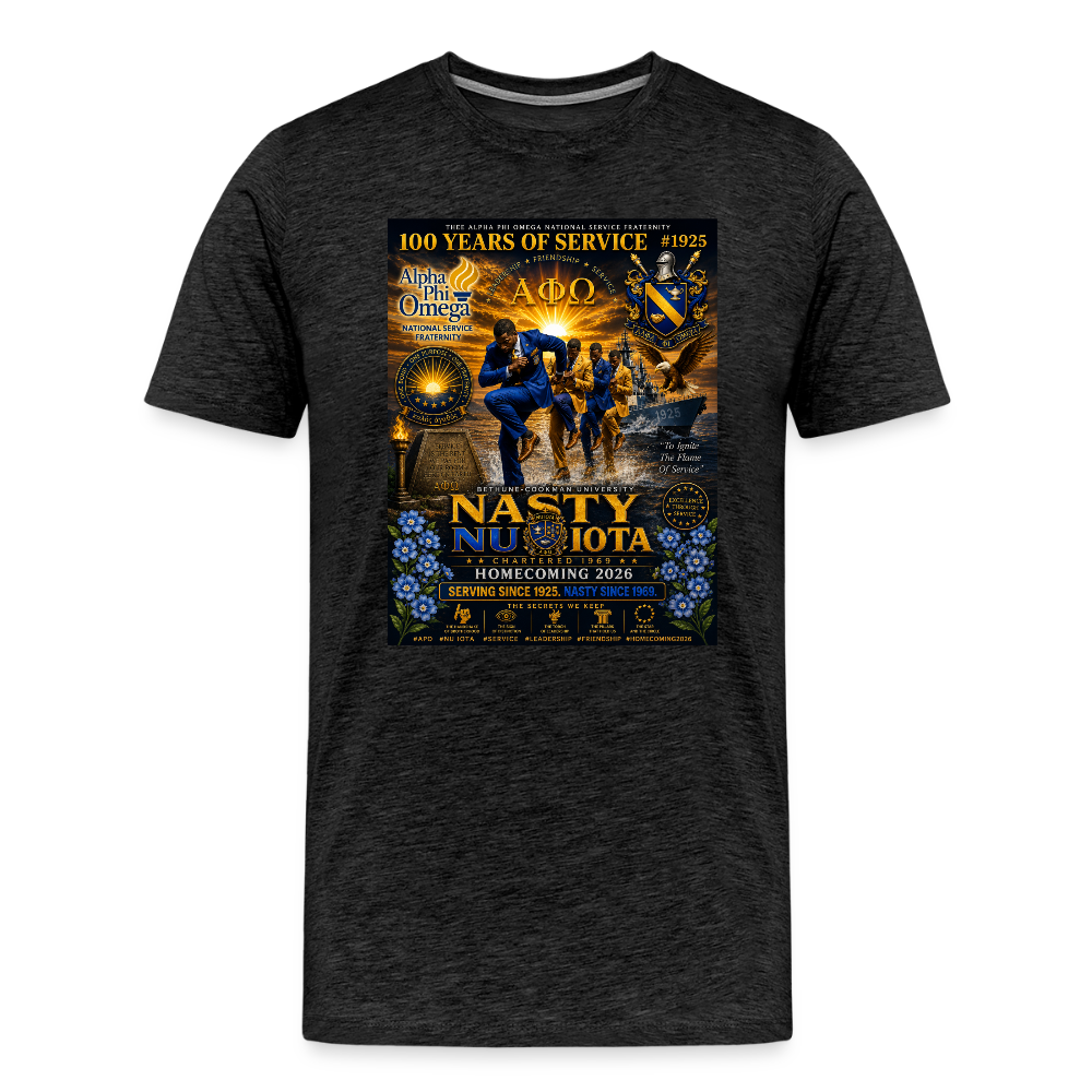 APO Border Men's Premium T-Shirt - charcoal grey