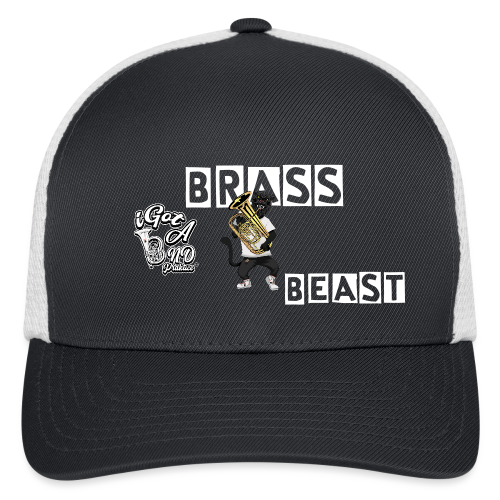 iGot Band Praktice Flexfit Fitted Baseball Cap - dark gray/white