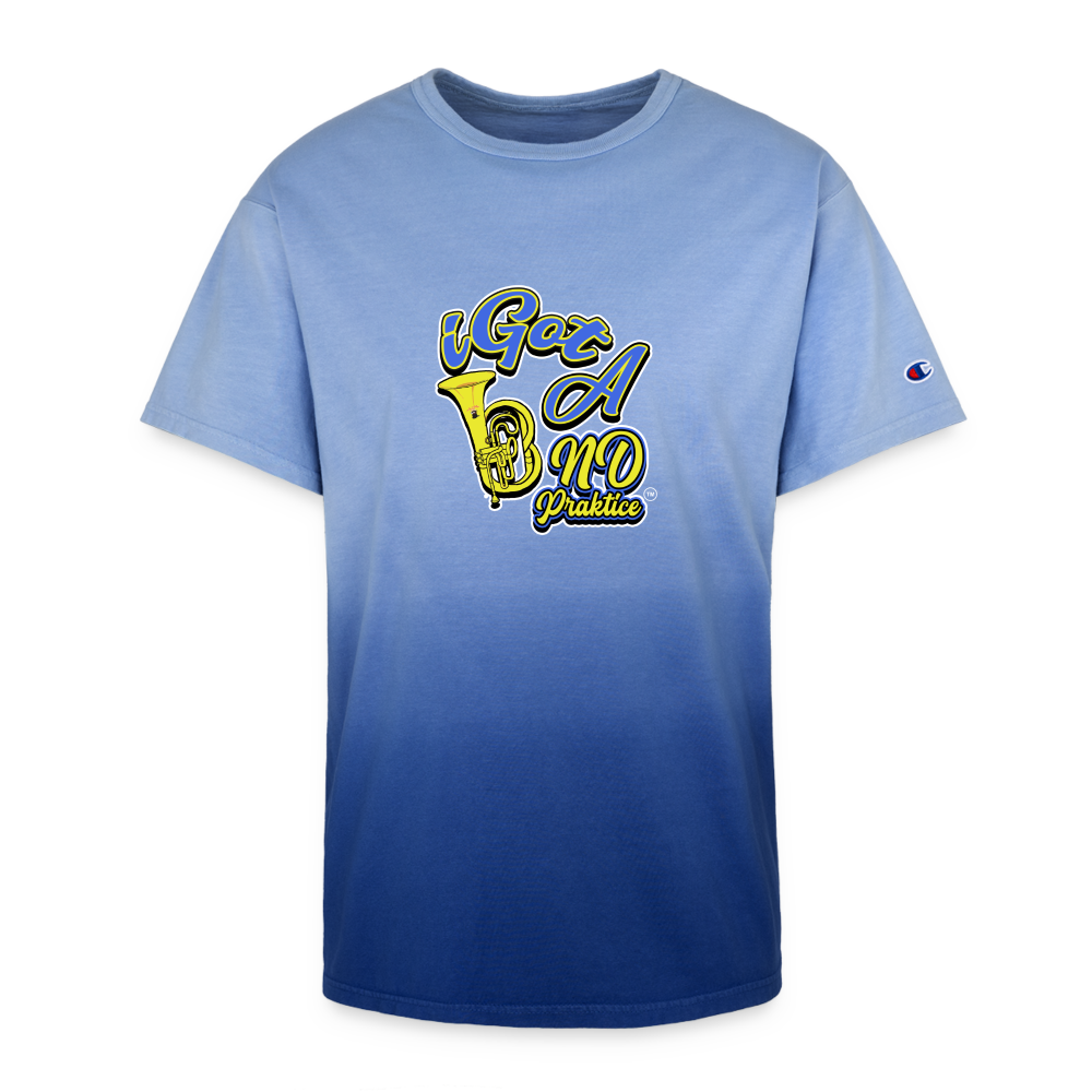 iGot Got Band Praktice Champion Dip Dye T-shirt - royal ombre