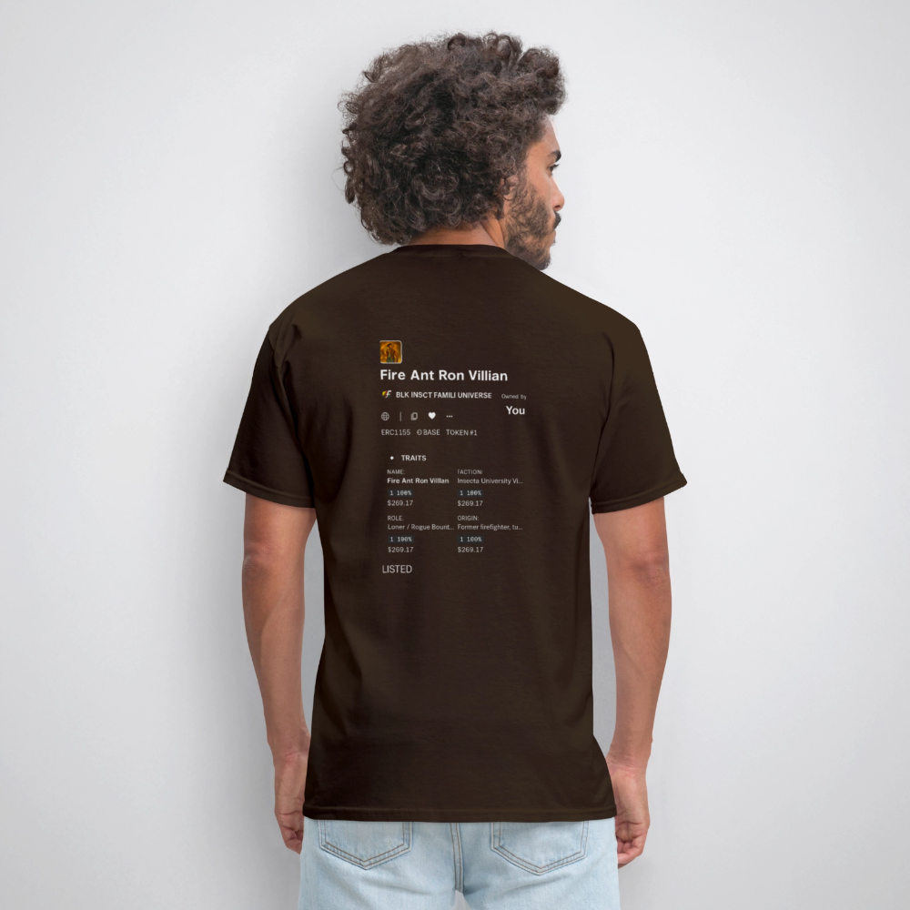 BLK Insct Famili NFT Men's T-Shirt | GILDAN 5000 - brown