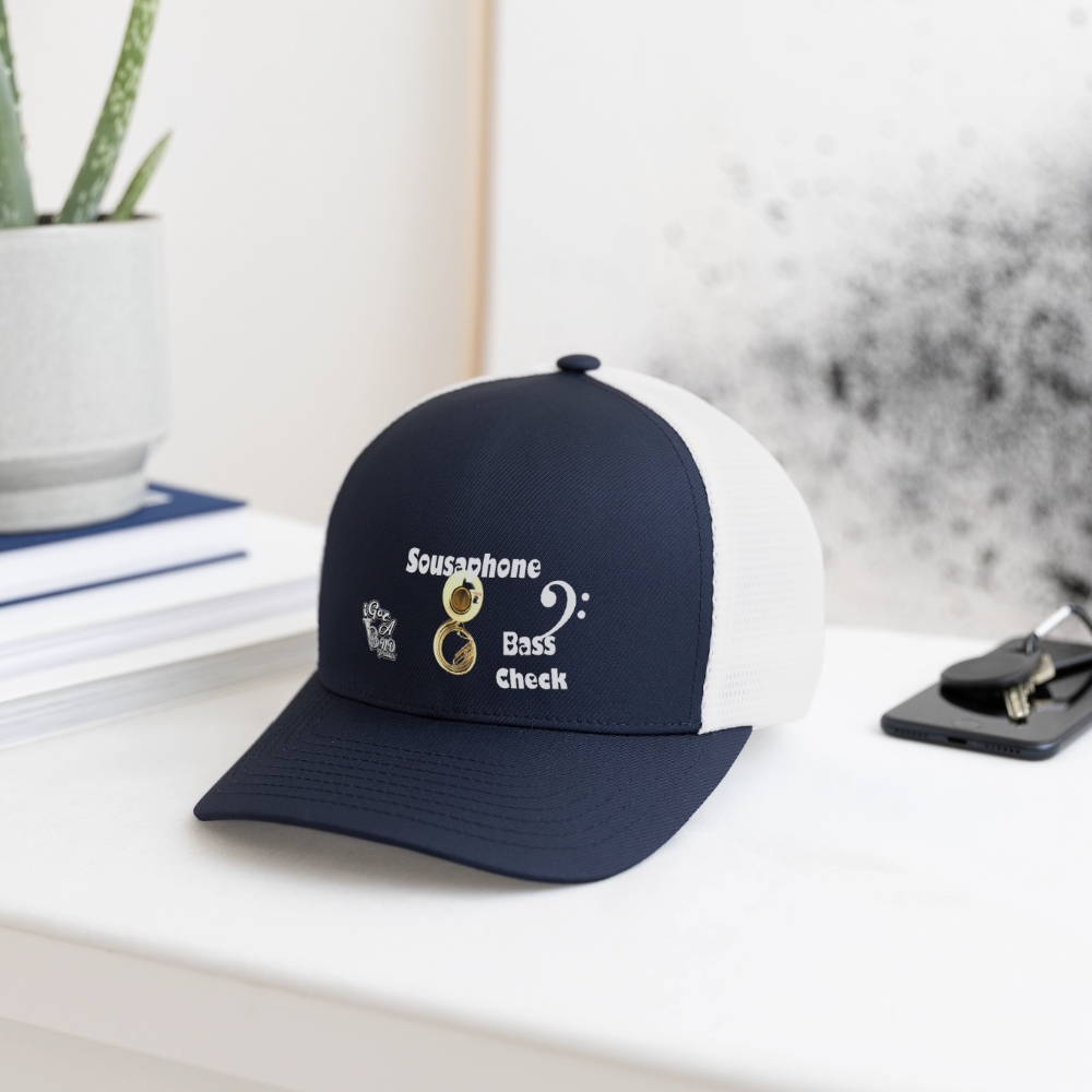 iGot Band Praktice Flexfit Fitted Baseball Cap - navy/white