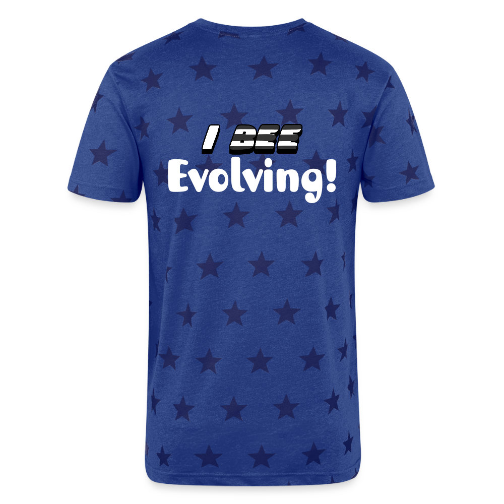 I Bee Unisex Adult Star Printed T-Shirt - royal star