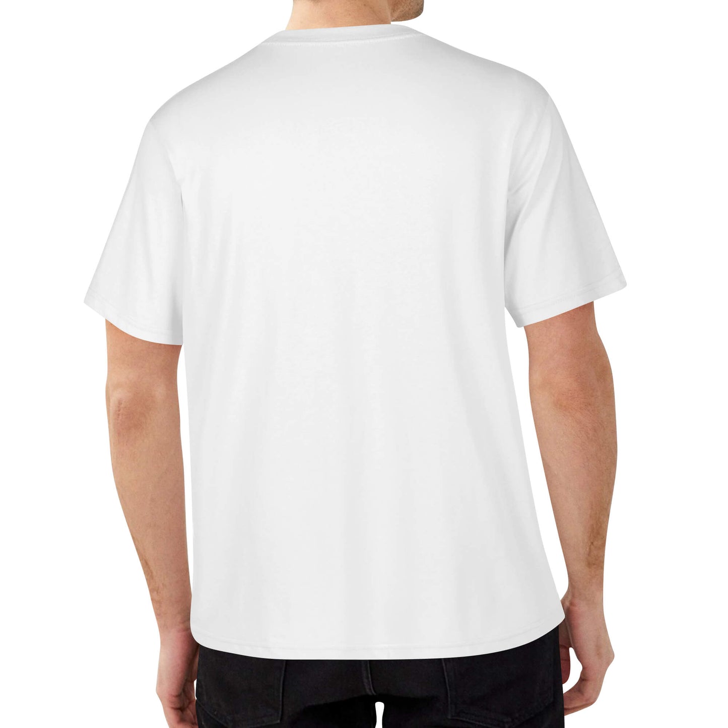 DJMD Mens Embroidered Chest Design Cotton T-shirt