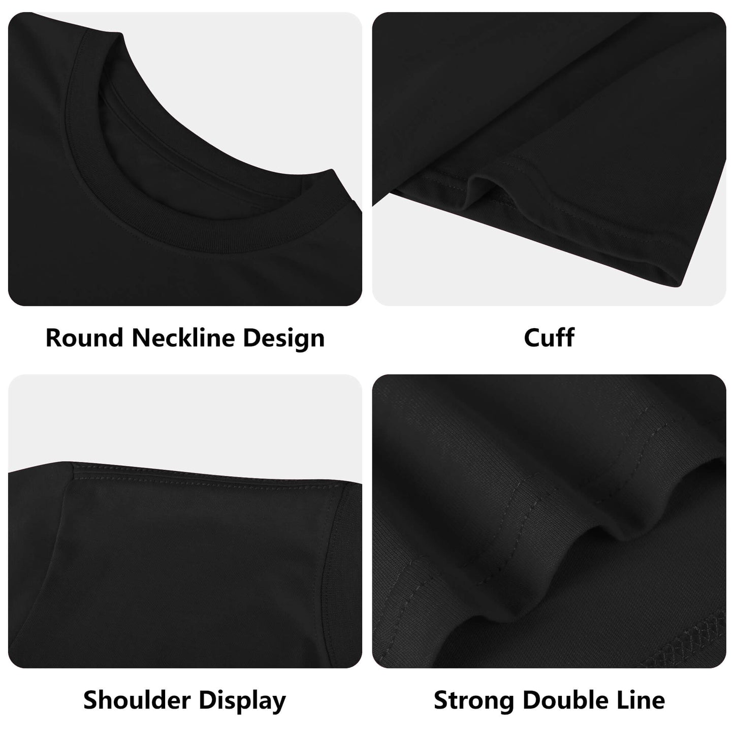 DJMD Mens Embroidered Chest Design Cotton T-shirt