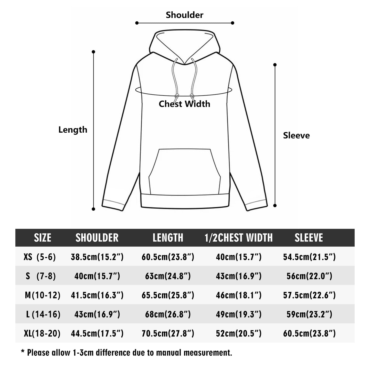 Bee Who U Be Youth Lightweight All Over Printing Hoodie Sweatshirt