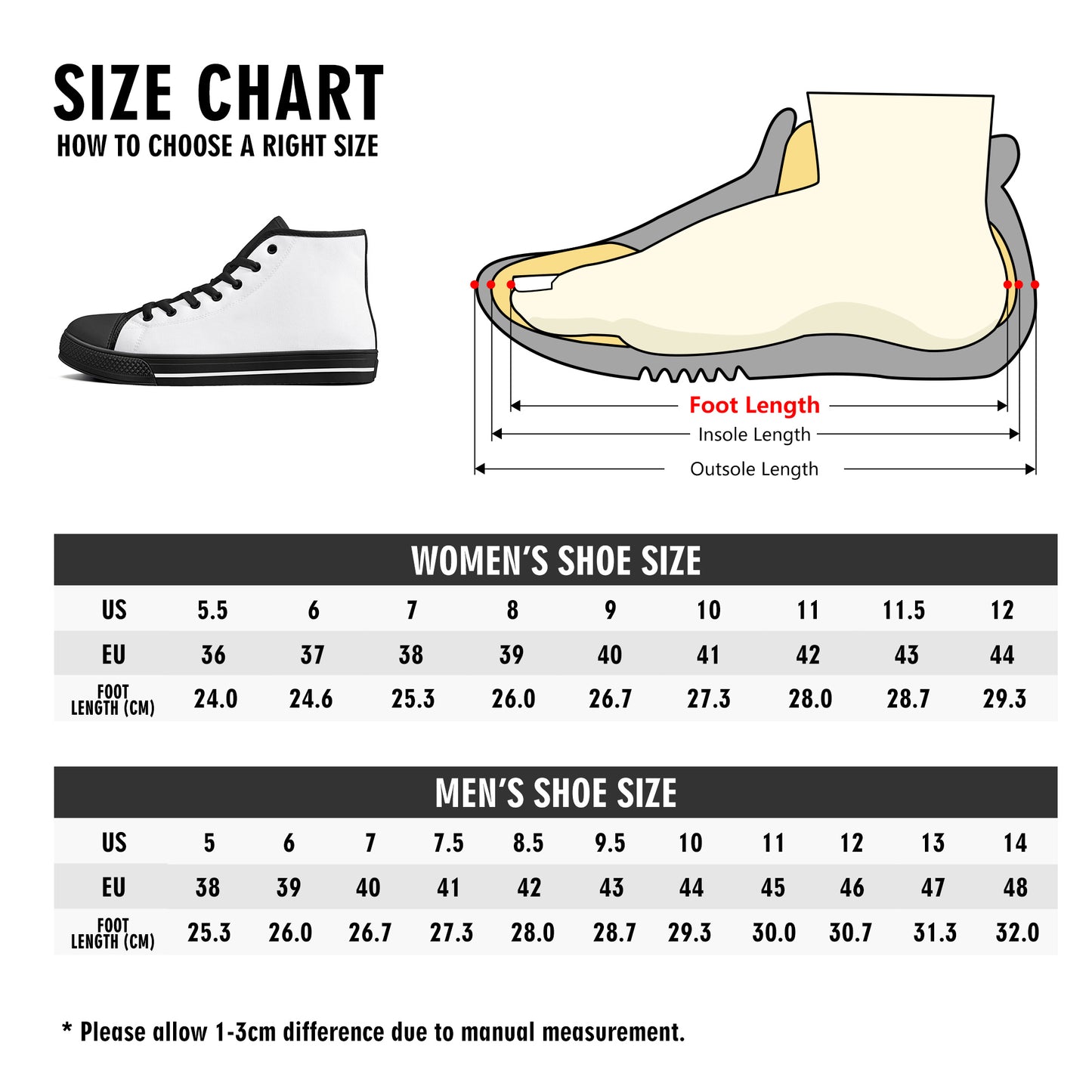 IiGot Band Praktice Mens High Top Canvas Shoes - Customized Tongue
