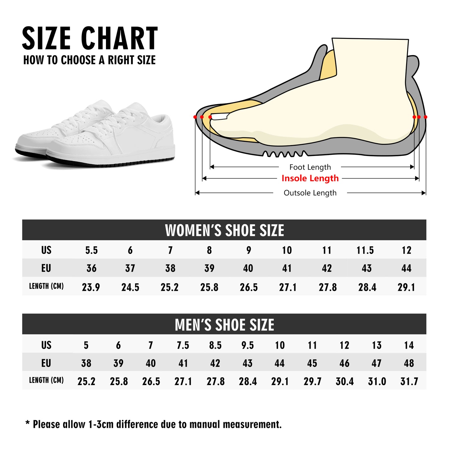 Blk Insct Famili Womens Premium PU Leather Low Top Sneakers-V2