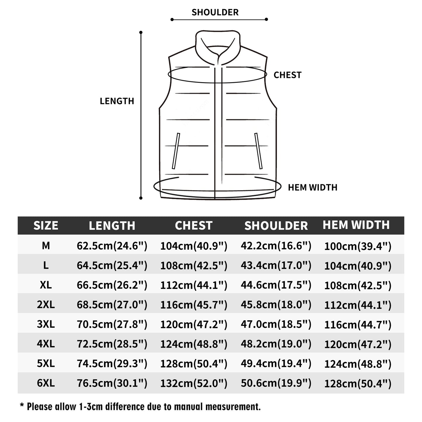 iGot Band Praktice Unisex Lightweight All Stand Collar Zip Up Puffer Vest