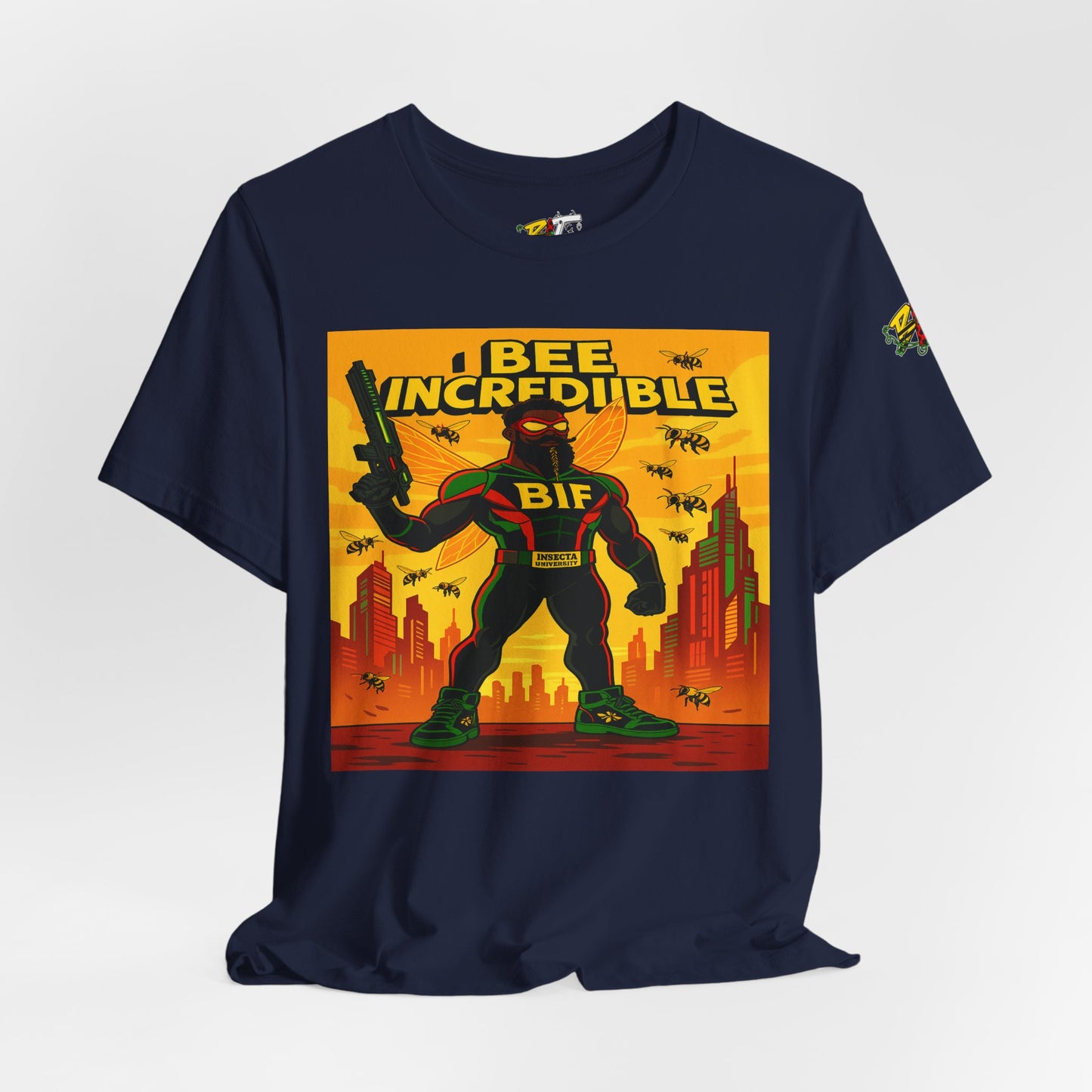 I Bee Incredible Graphic Tee, Unisex Jersey Tee, Comic Style T-Shirt, Buzzing Fun Fashion