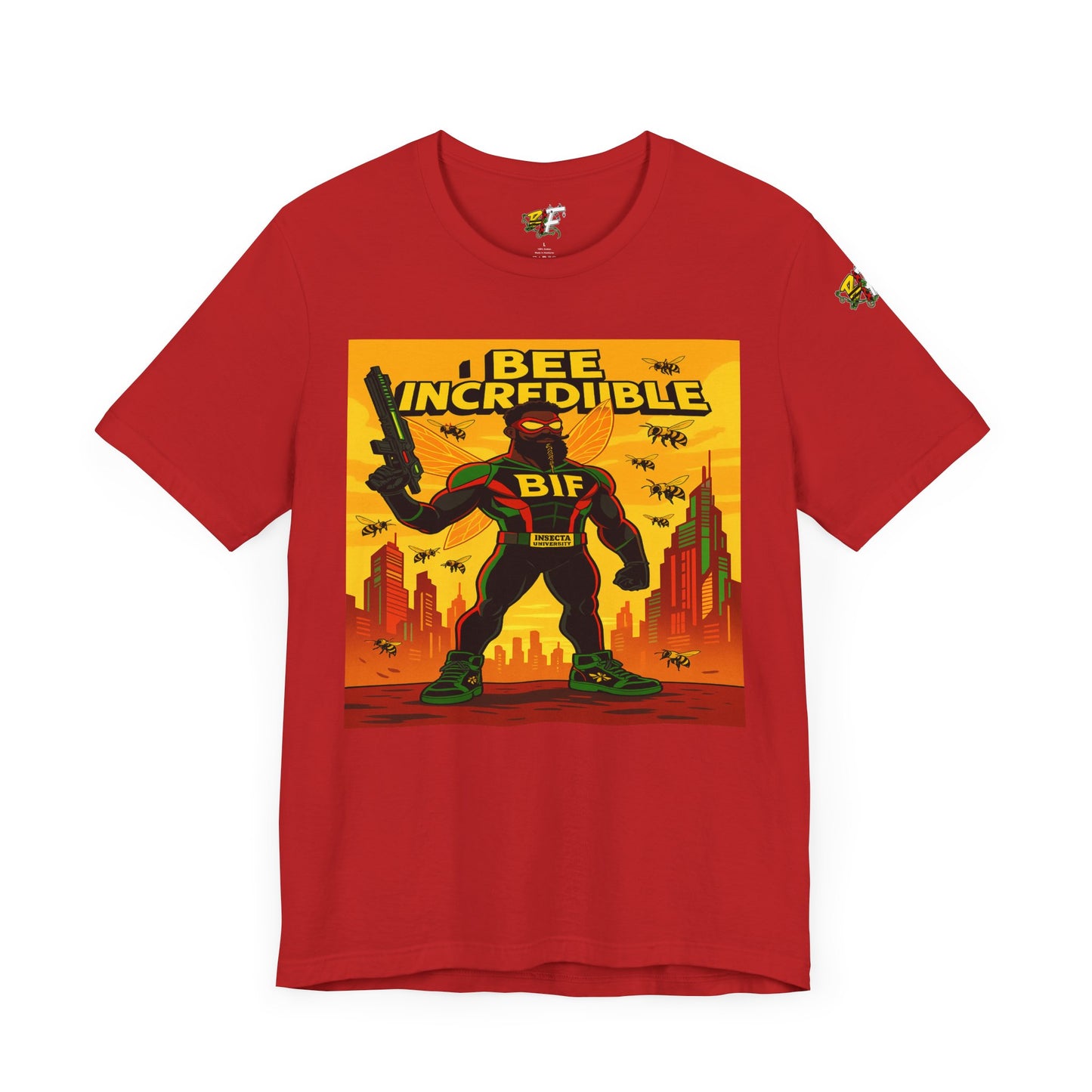 I Bee Incredible Graphic Tee, Unisex Jersey Tee, Comic Style T-Shirt, Buzzing Fun Fashion