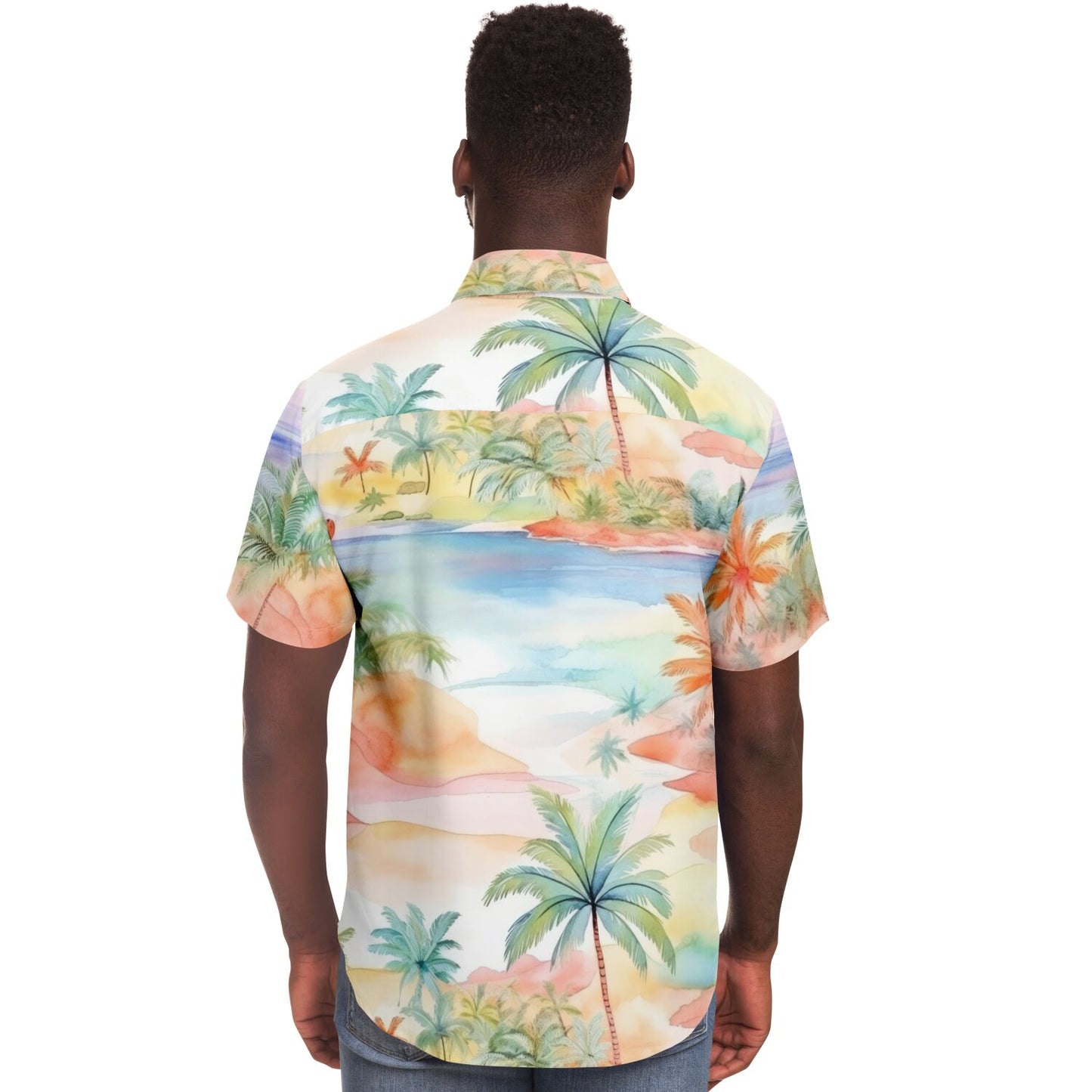 Dnt Juge My Different Short Sleeve Button Down Shirt - AOP
