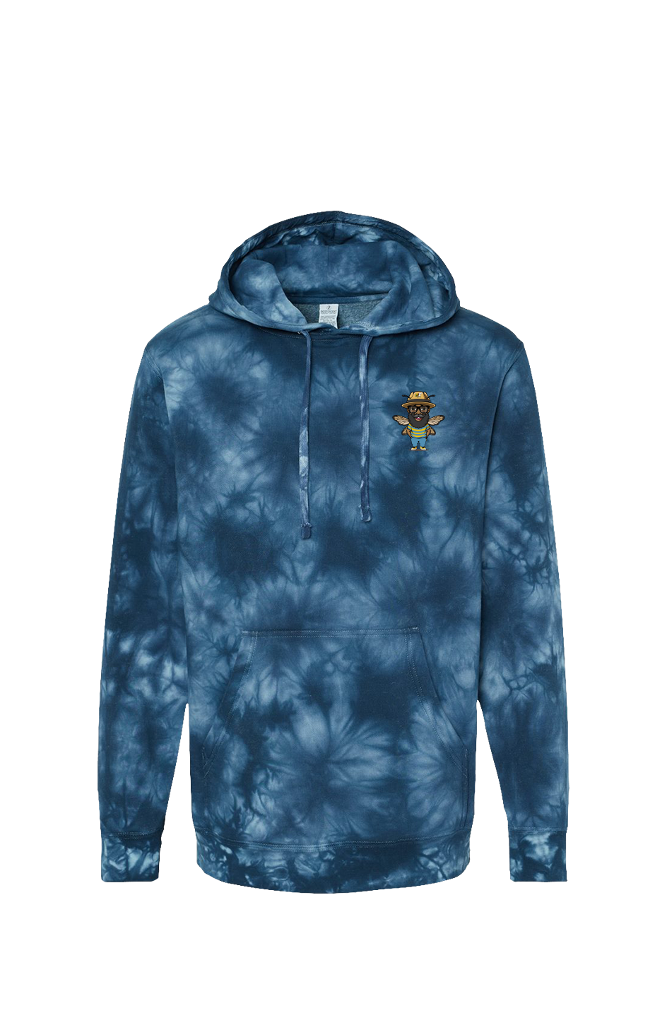I Bee Incredible Tie Dye Navy Hoodie
