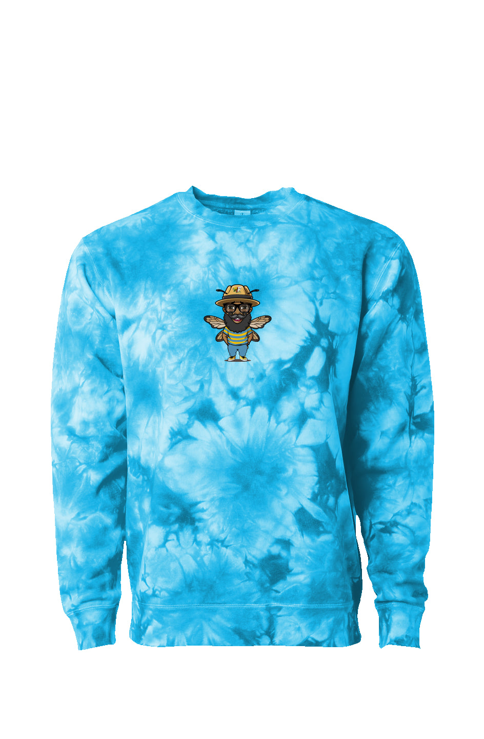 I Bee Incredible Crystal Tie Dye Crewneck