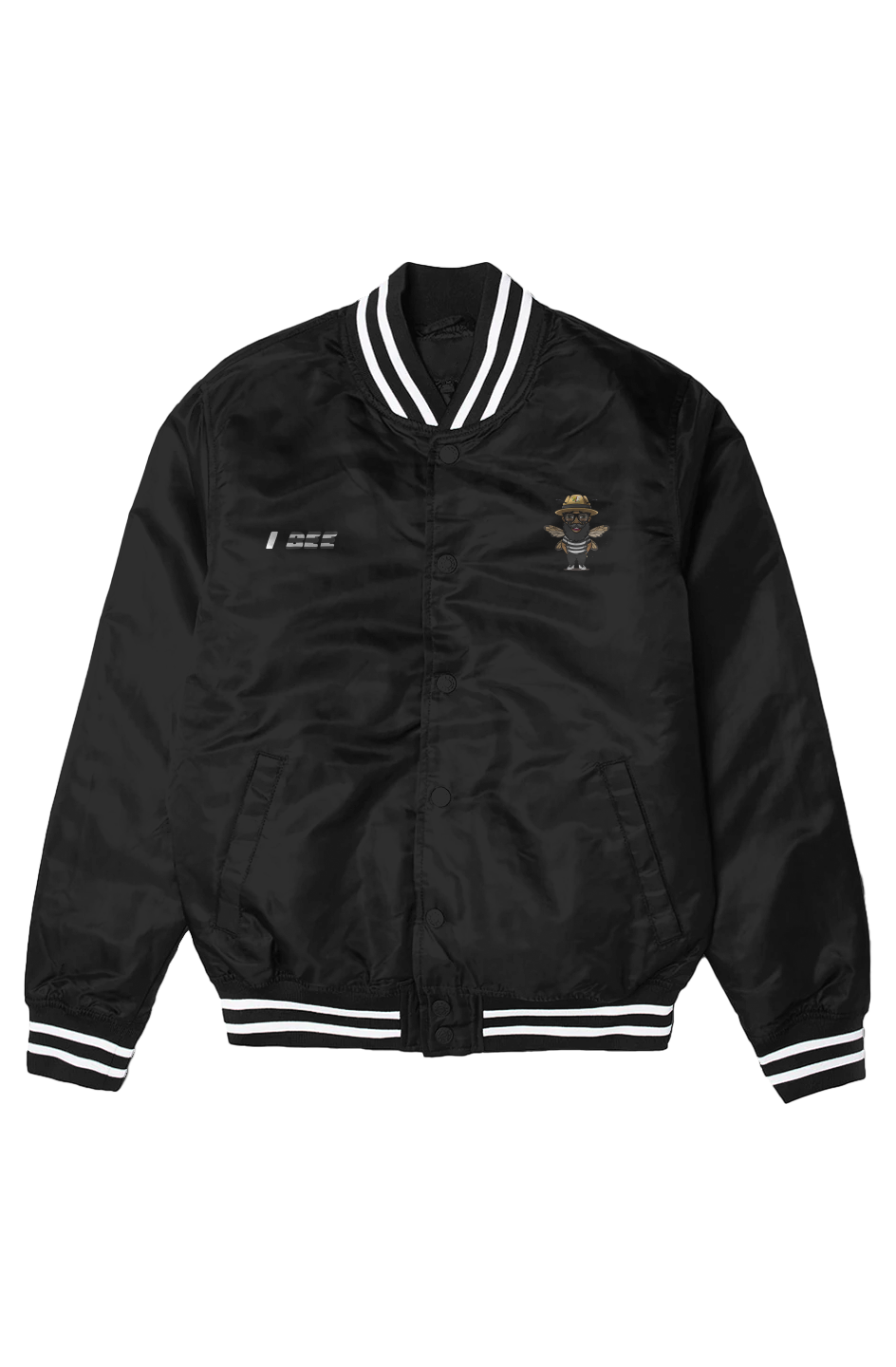 I Bee Mens Varsity Bomber Jacket