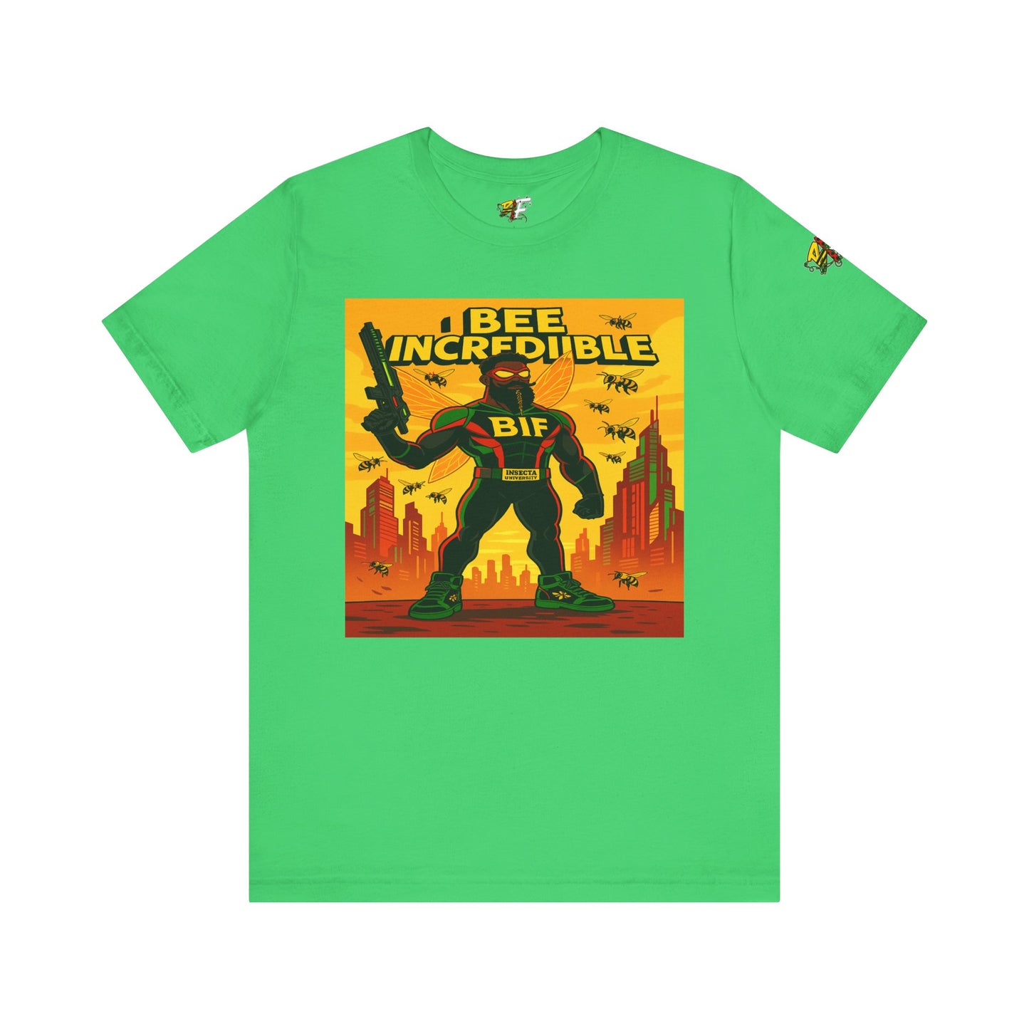 I Bee Incredible Graphic Tee, Unisex Jersey Tee, Comic Style T-Shirt, Buzzing Fun Fashion