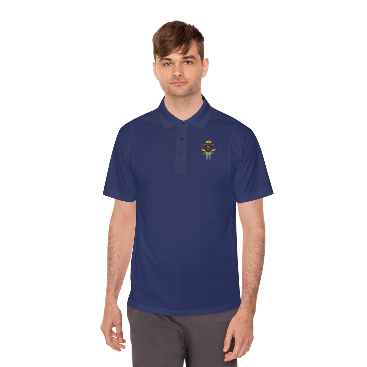 Blk Insct Famili Men's Sport Polo Shirt