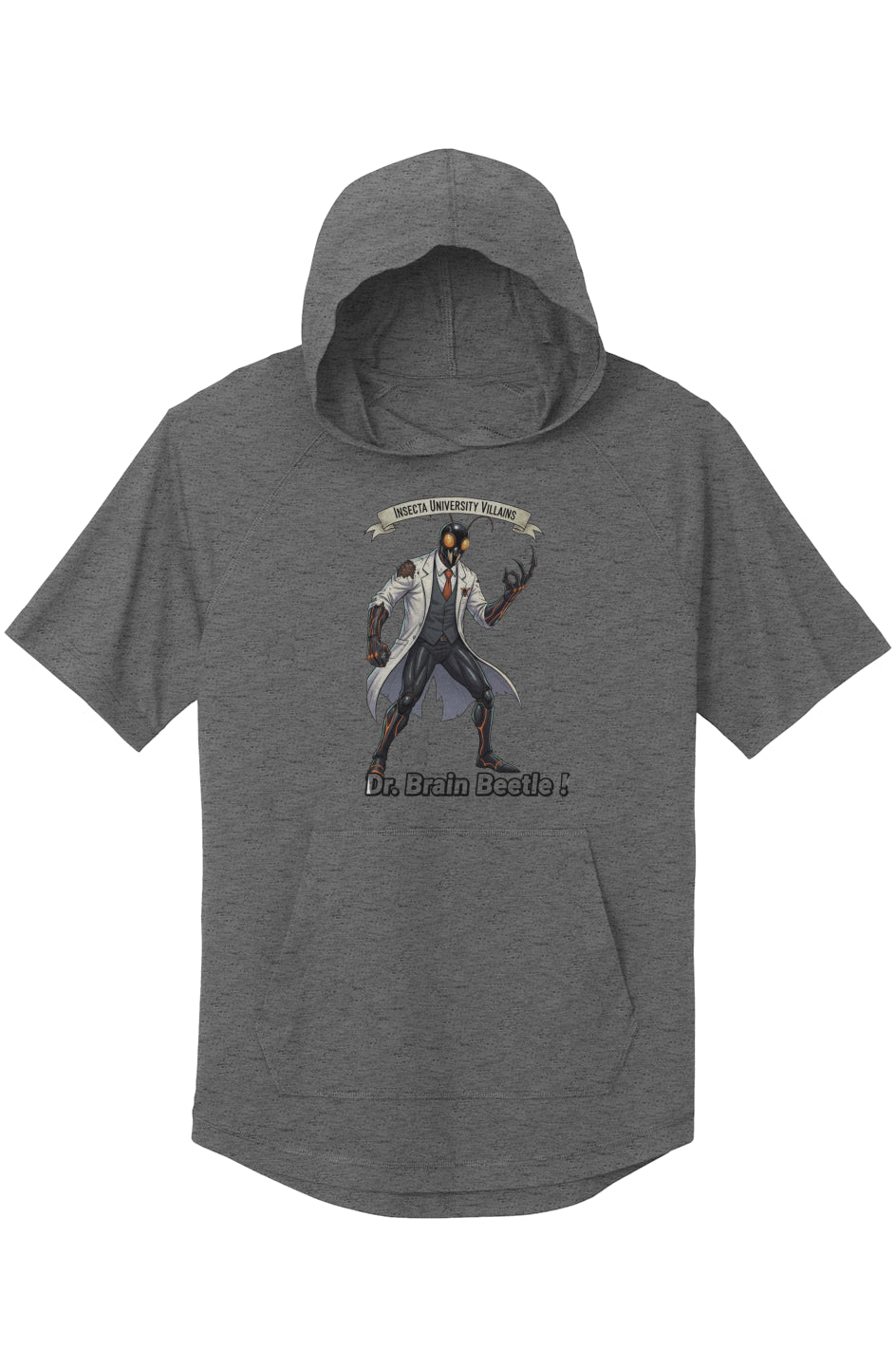 Insecta University D. Beetle Villans Posi Charge Wicking Short Sleeve Hoodie