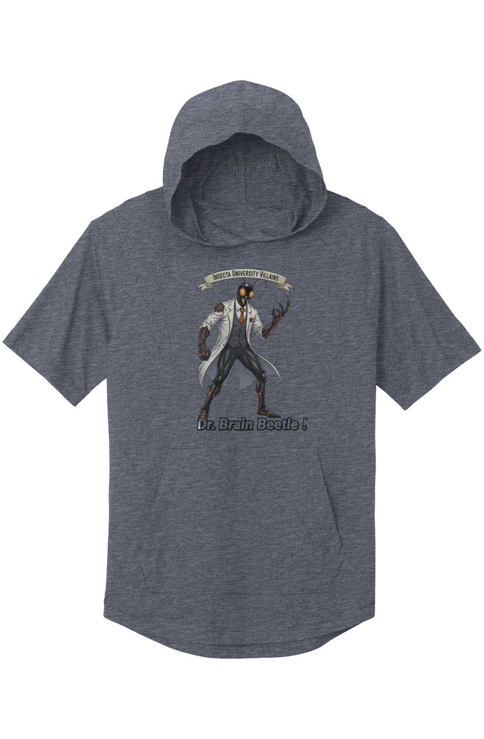 Insecta University D. Beetle Villans Posi Charge Wicking Short Sleeve Hoodie