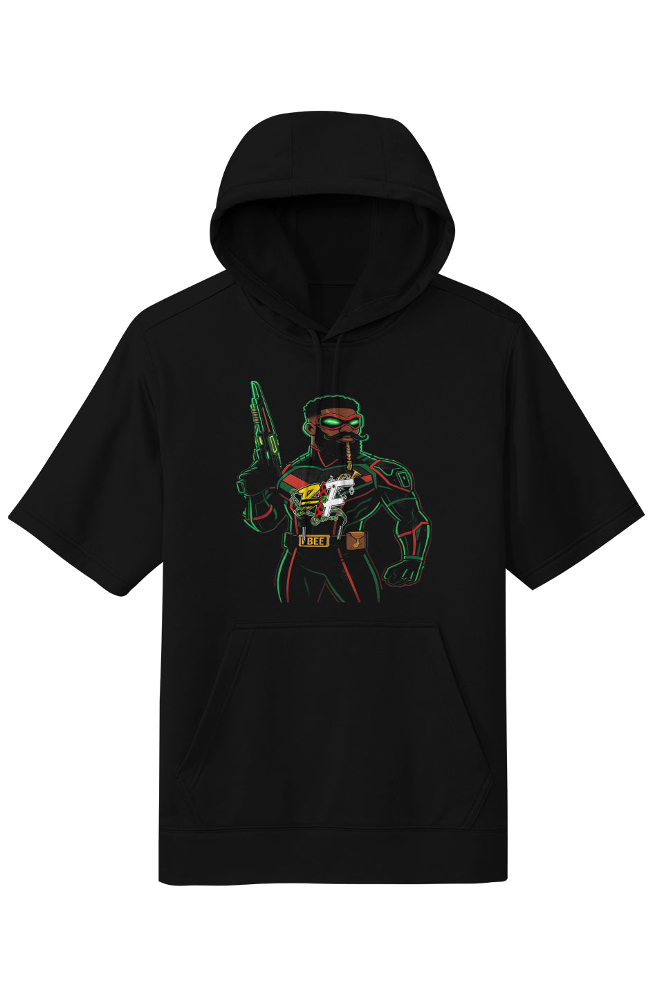 I BeeSport Wick Short Sleeve Hoodie