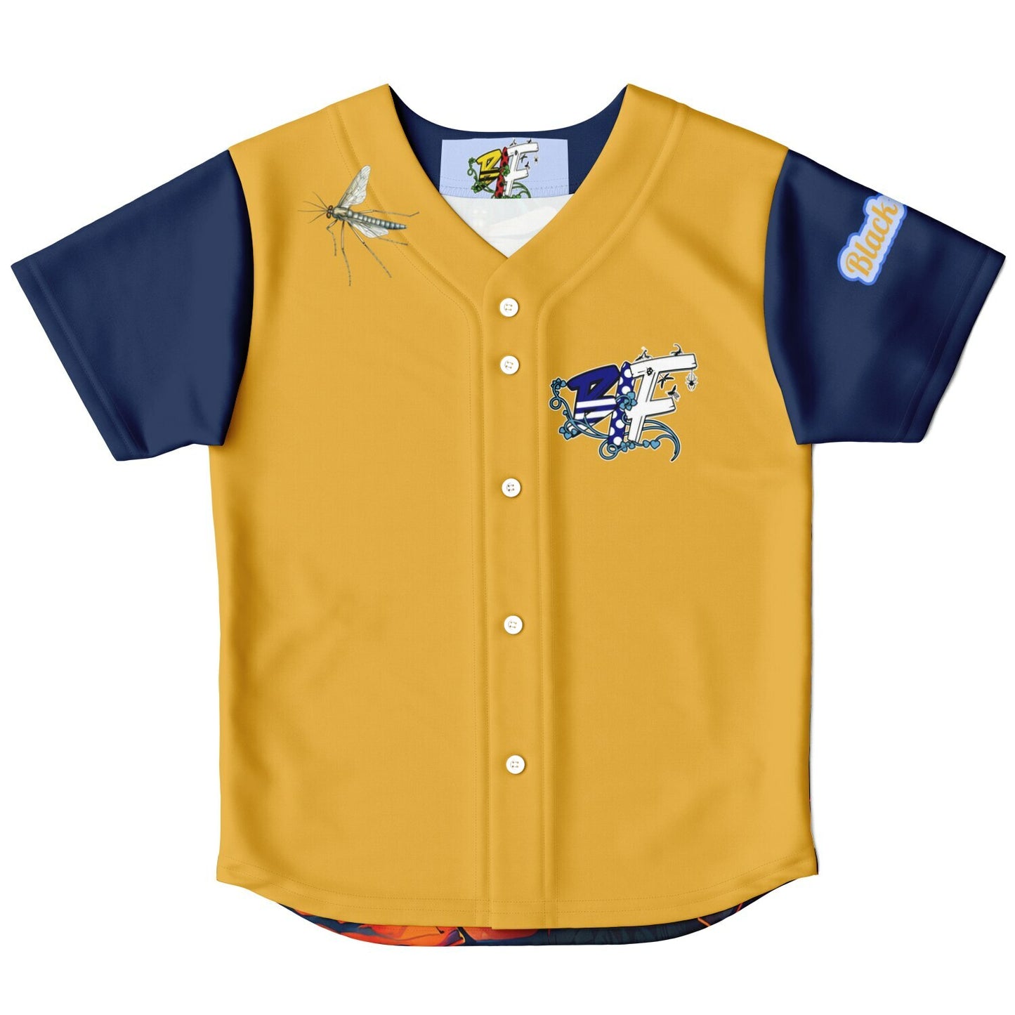 Blk Insct Famili Kids Baseball Jersey - AOP