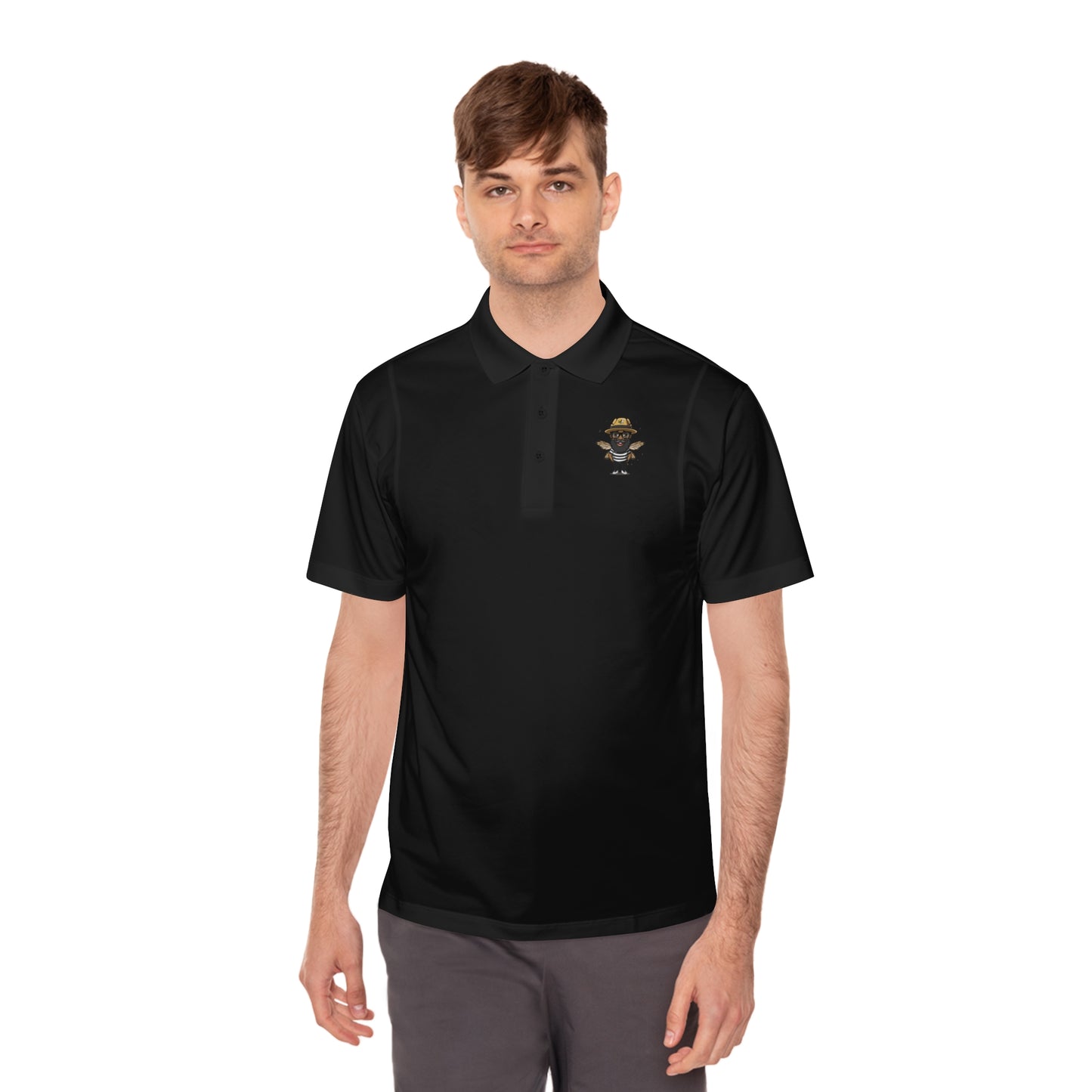 Blk Insct Famili Men's Sport Polo Shirt