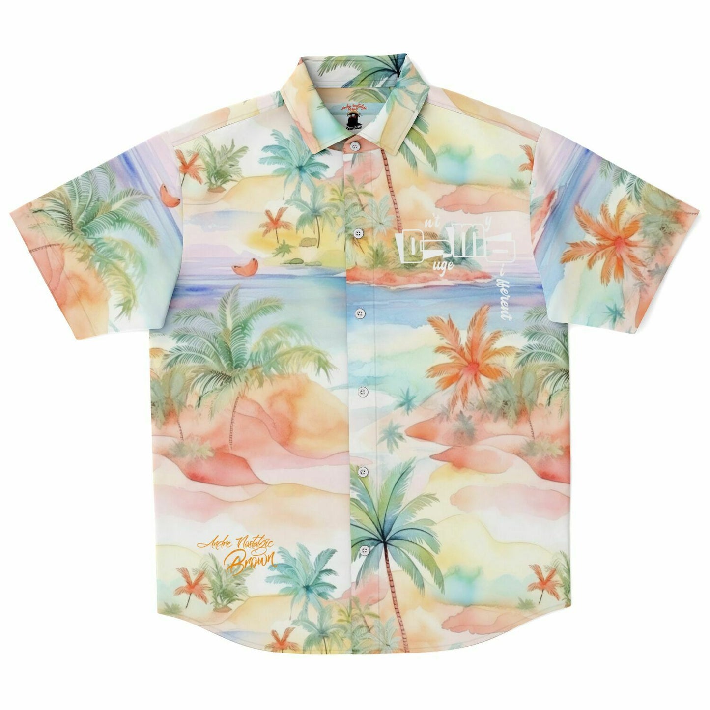 Dnt Juge My Different Short Sleeve Button Down Shirt - AOP