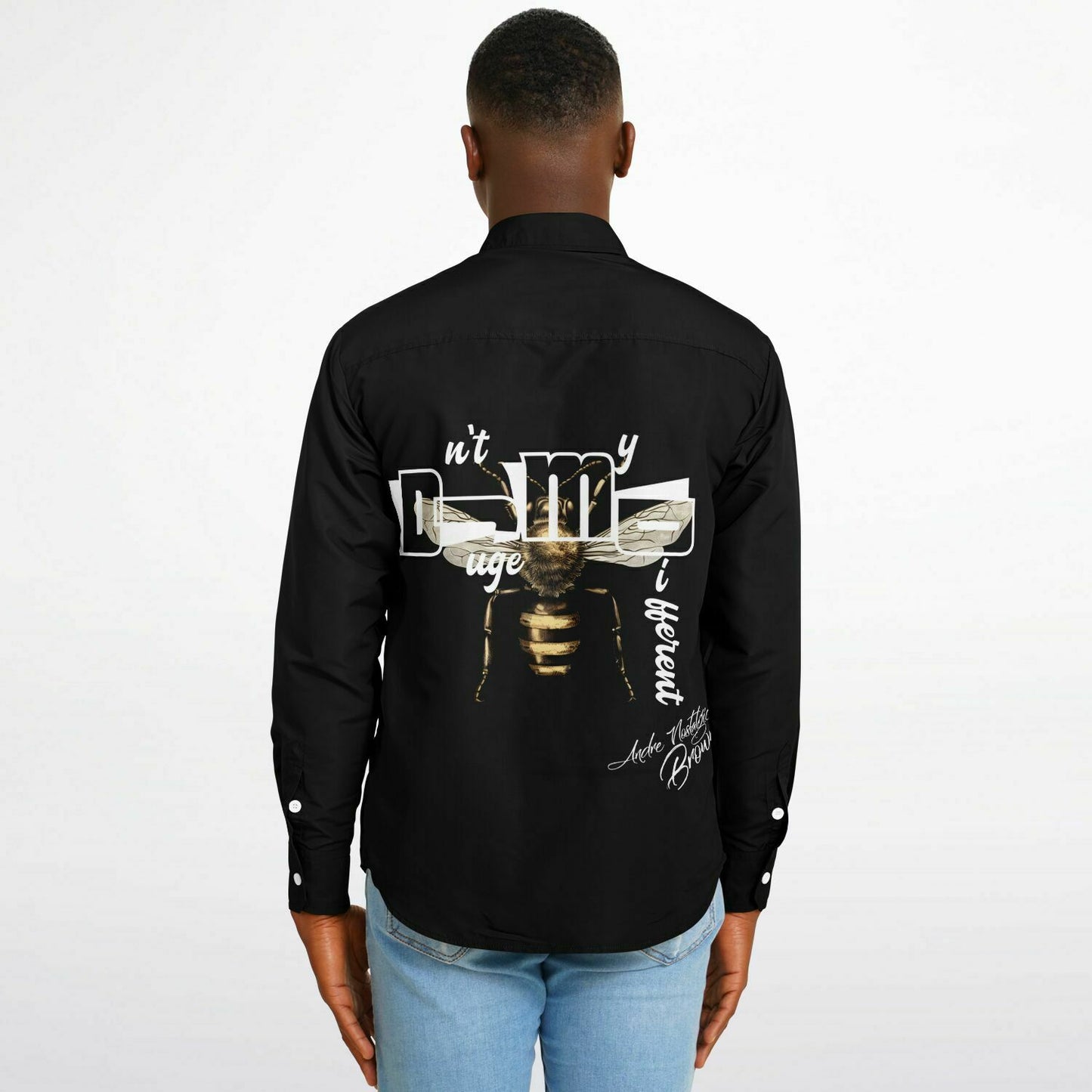 DJMD Long Sleeve Button Down Shirt - AOP