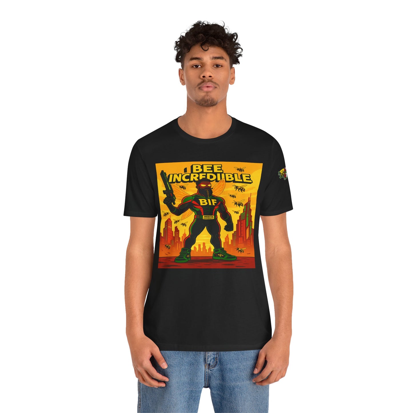 I Bee Incredible Graphic Tee, Unisex Jersey Tee, Comic Style T-Shirt, Buzzing Fun Fashion