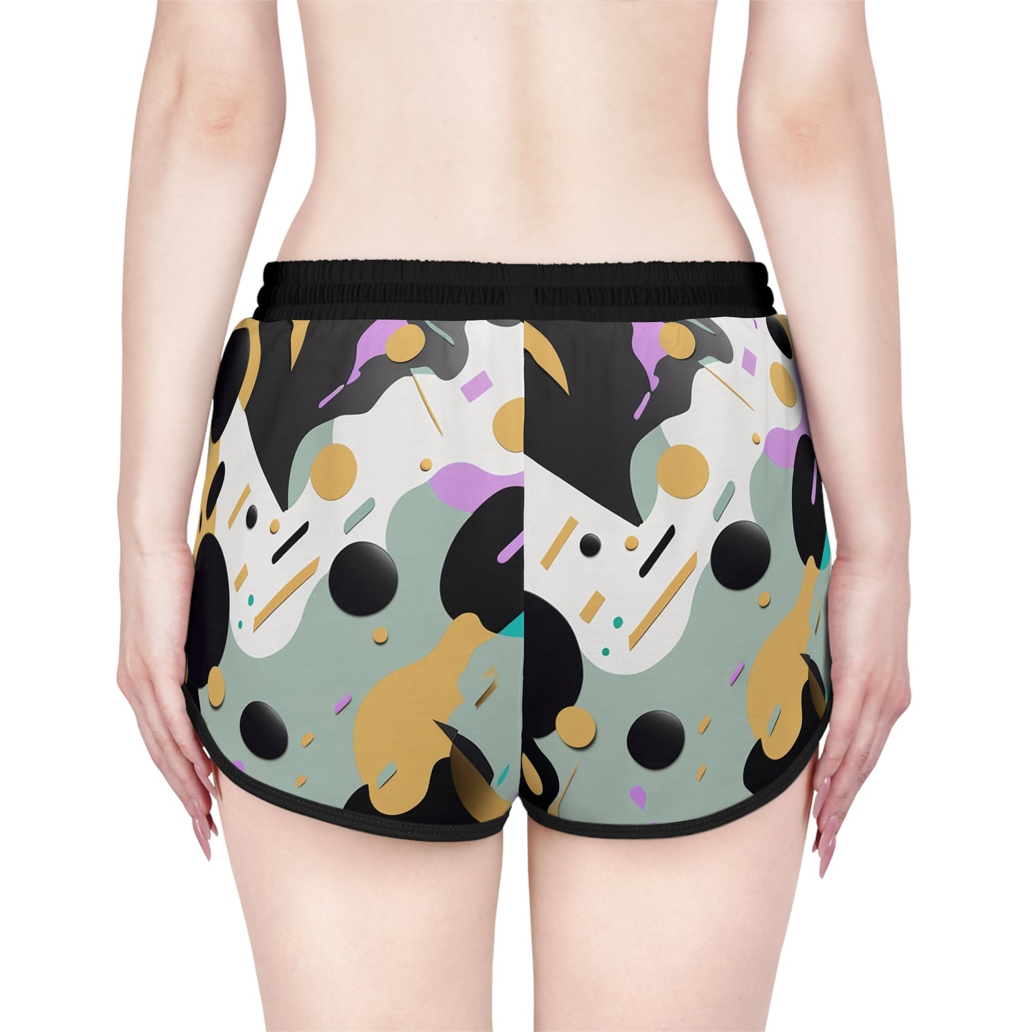Dnt Juge My Different Trendy Women’s Relaxed Shorts - Abstract Colorful Design for Summer Vibes