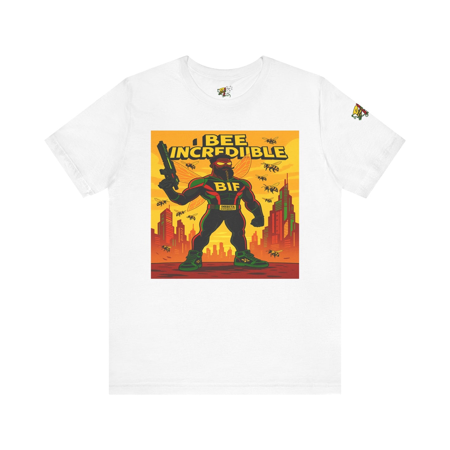 I Bee Incredible Graphic Tee, Unisex Jersey Tee, Comic Style T-Shirt, Buzzing Fun Fashion