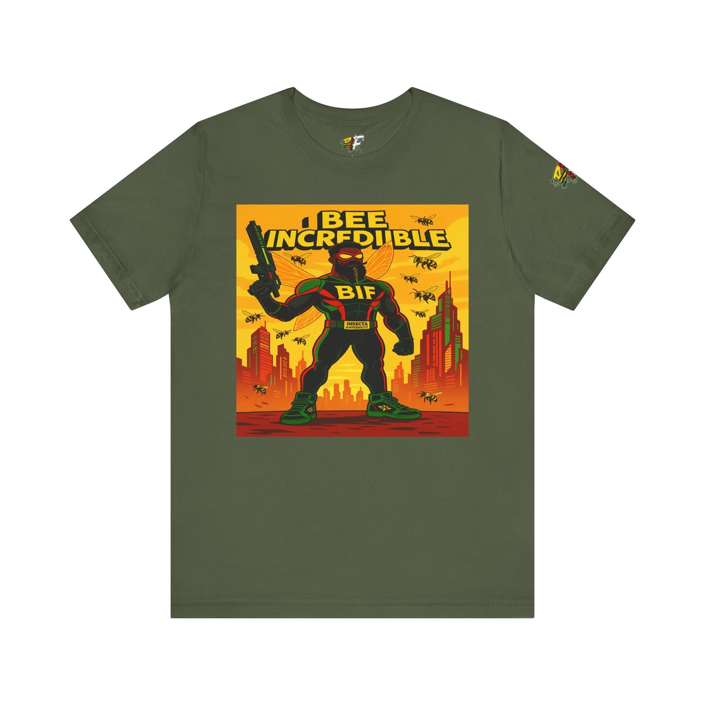 I Bee Incredible Graphic Tee, Unisex Jersey Tee, Comic Style T-Shirt, Buzzing Fun Fashion