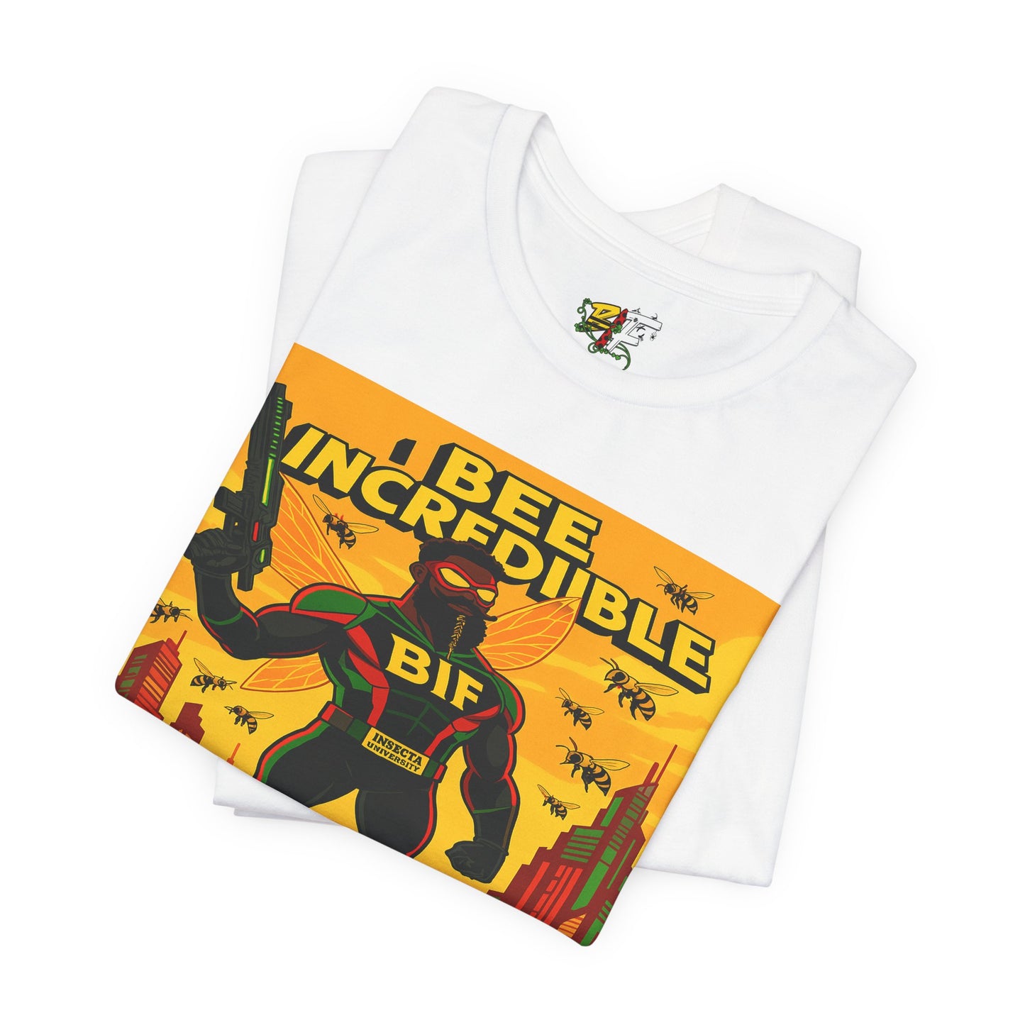 I Bee Incredible Graphic Tee, Unisex Jersey Tee, Comic Style T-Shirt, Buzzing Fun Fashion