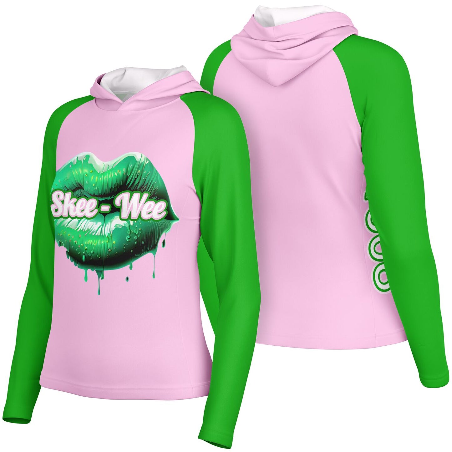 Greek Women's Long Sleeve Hooded Performance Shirt - AOP