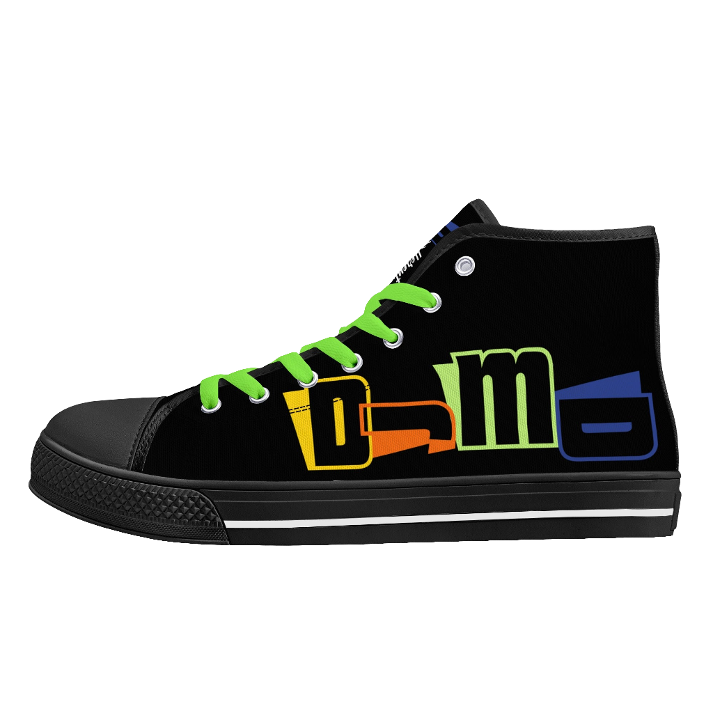 DJMD Womens High Top Canvas Shoes - Customized Tongue