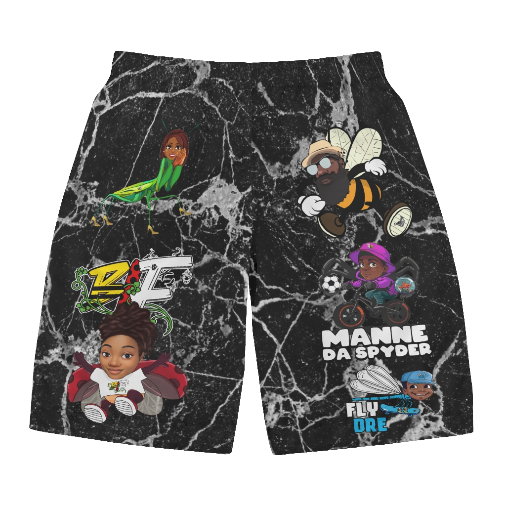 Blk Insct Famili #2 Mens All Over Print Board Shorts