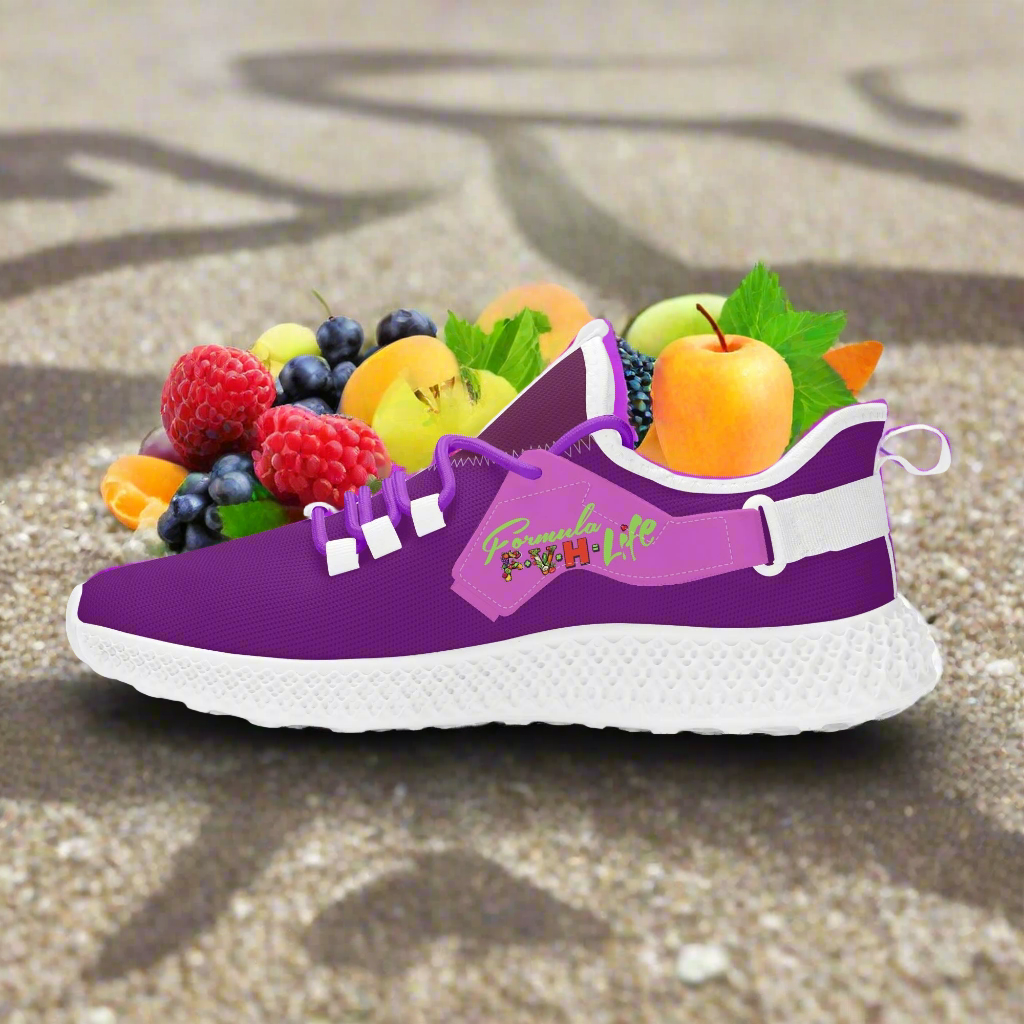 Formula Womens White Textured Mesh Lace-up Walking Shoes