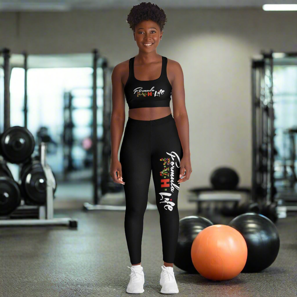 Formula Padded Sports Bra & Leggings - AOP