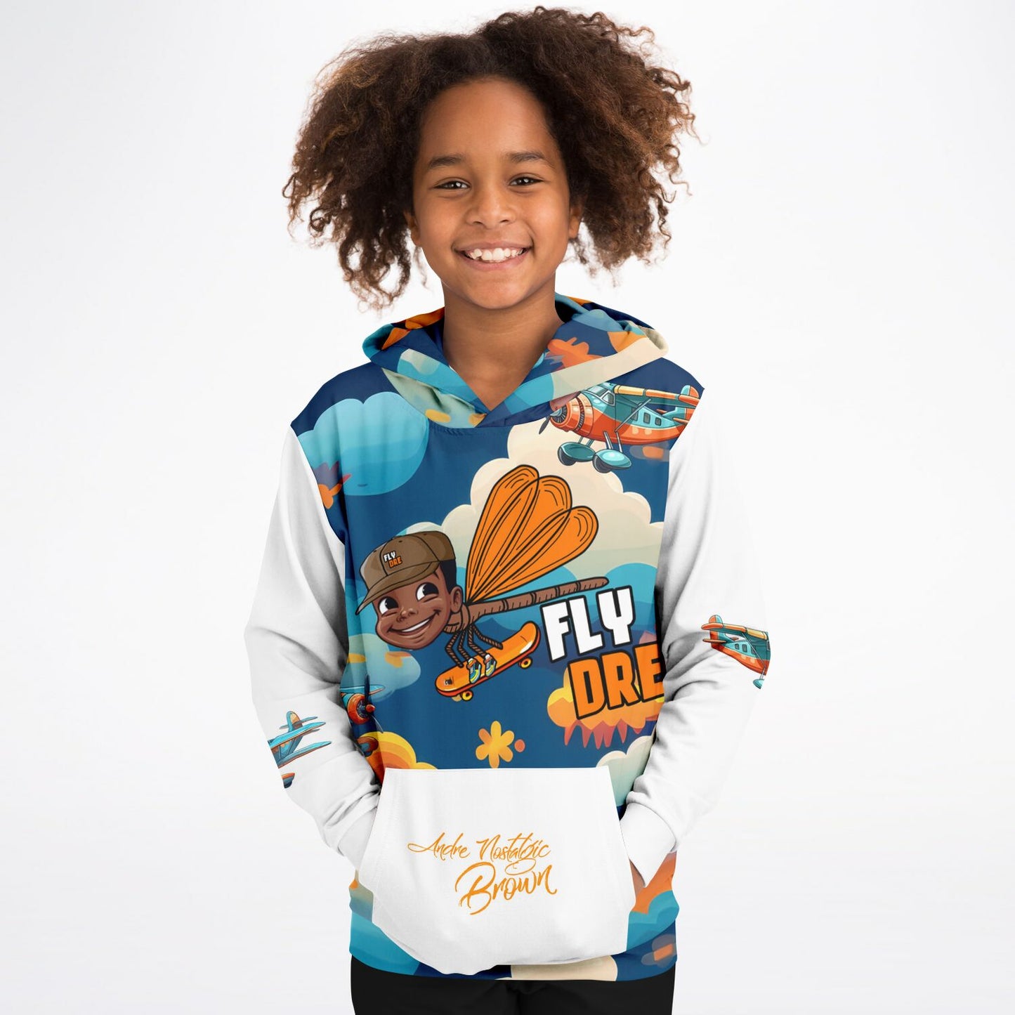 Fly Dre Fashion Kids Hoodie - AOP