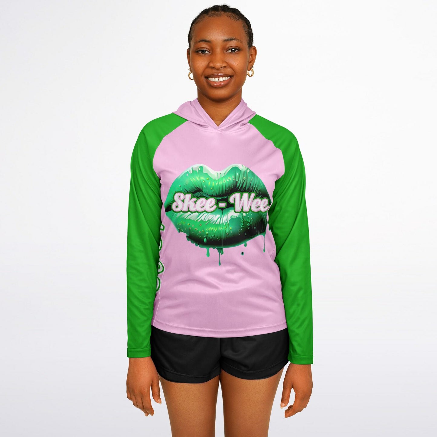 Greek Women's Long Sleeve Hooded Performance Shirt - AOP