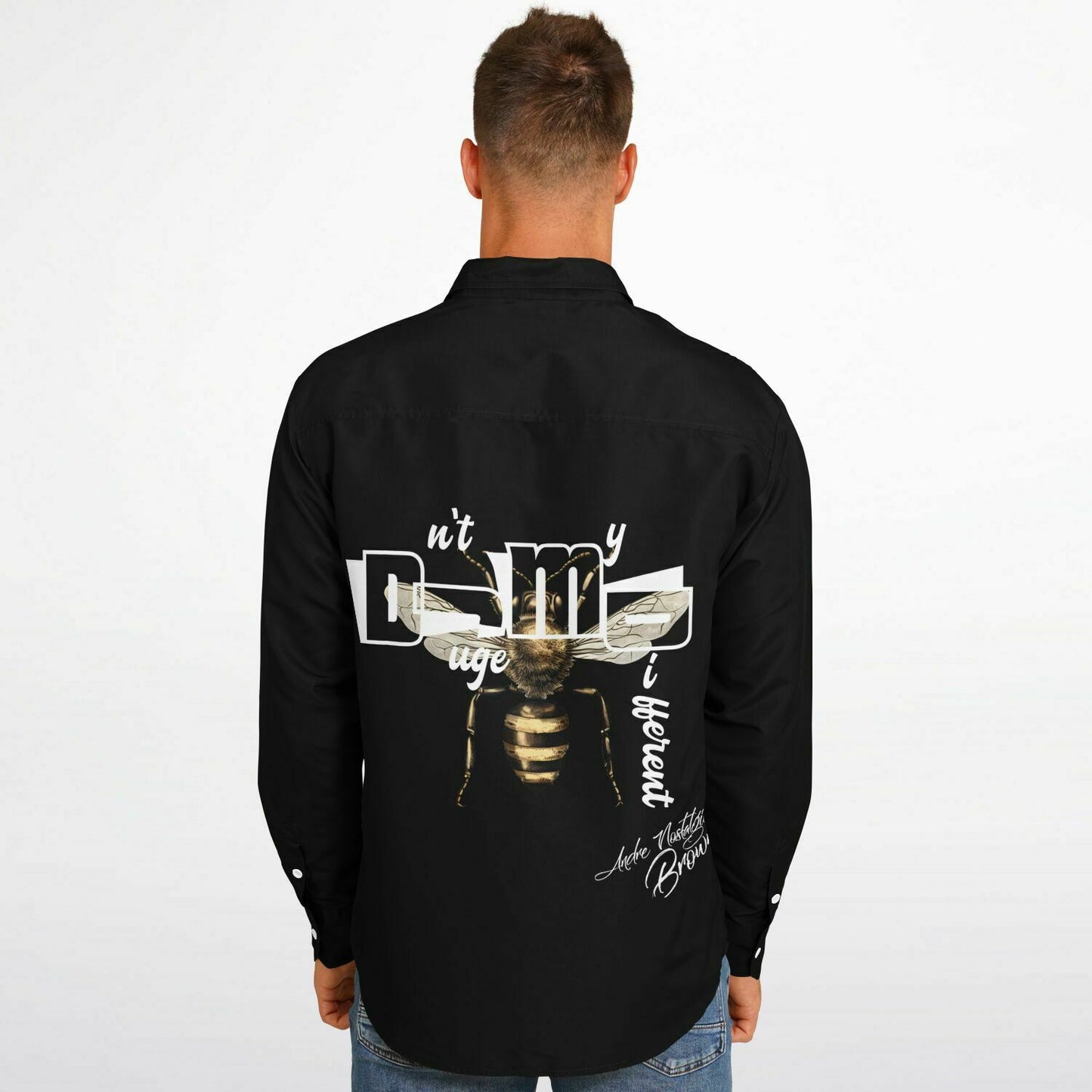 DJMD Long Sleeve Button Down Shirt - AOP