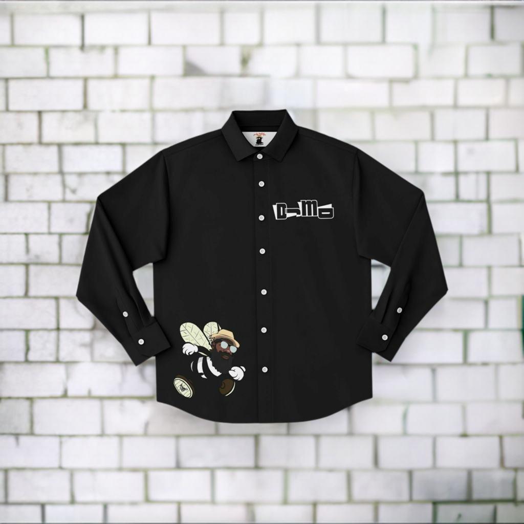 DJMD Long Sleeve Button Down Shirt - AOP