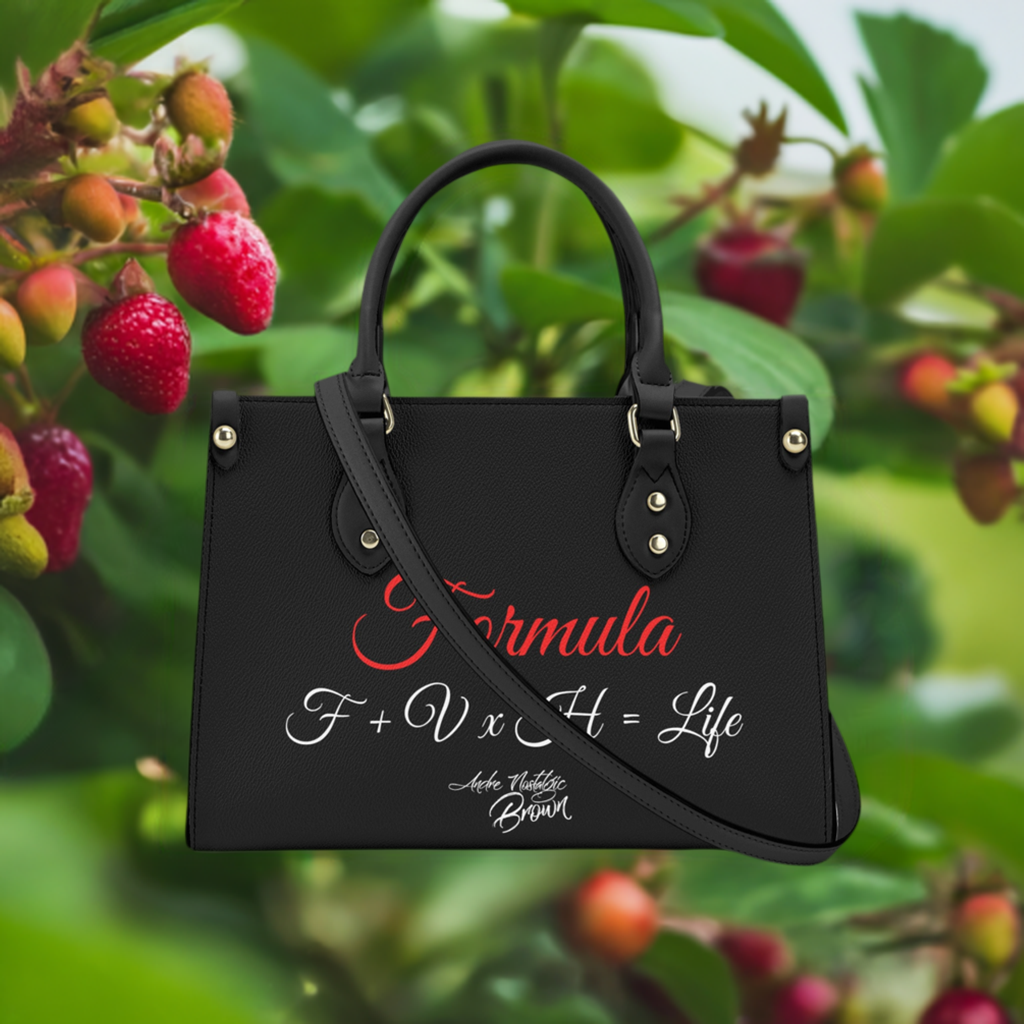 Formula F+ V x H = Life Luxury Women PU Handbag With Shoulder Strap