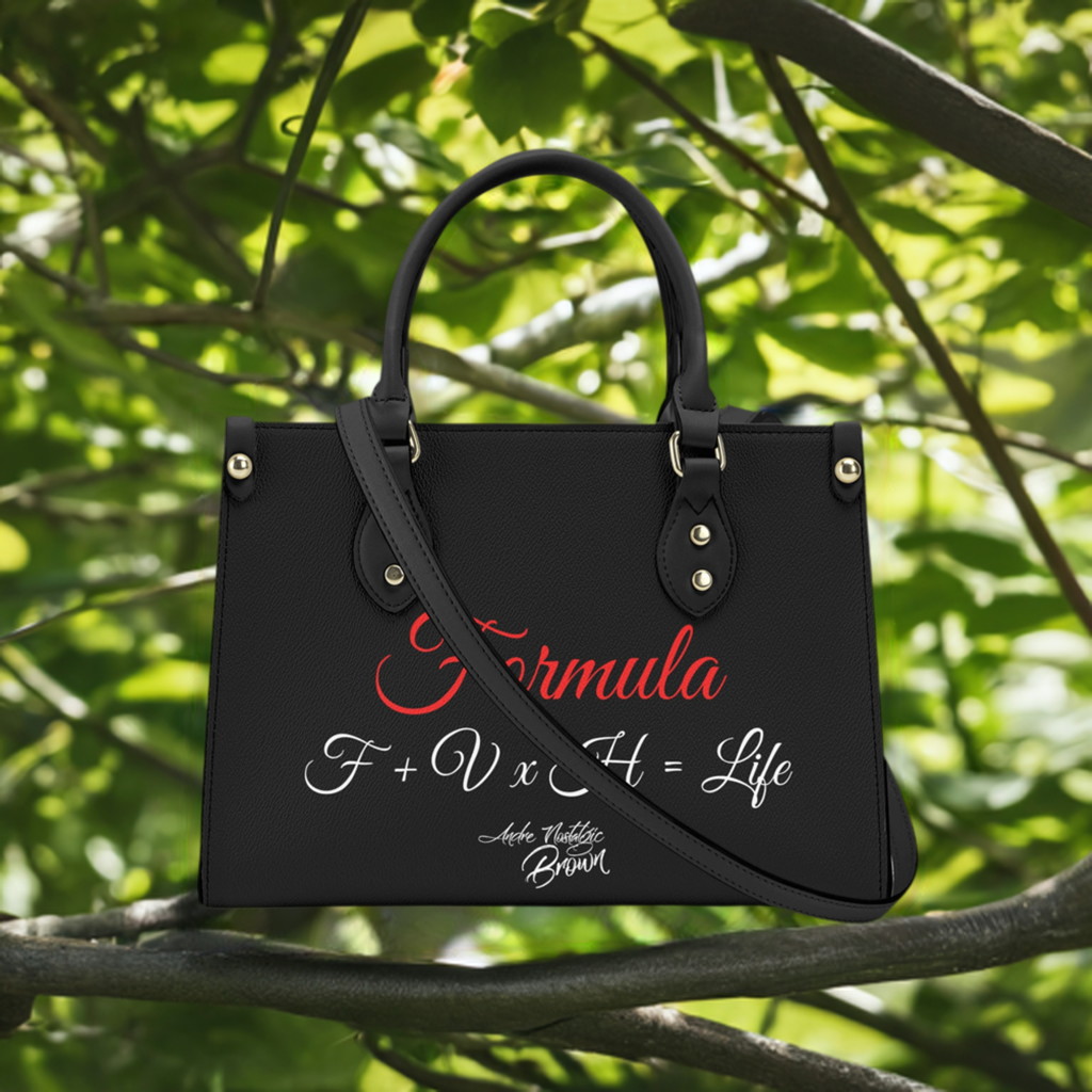 Formula F+ V x H = Life Luxury Women PU Handbag With Shoulder Strap