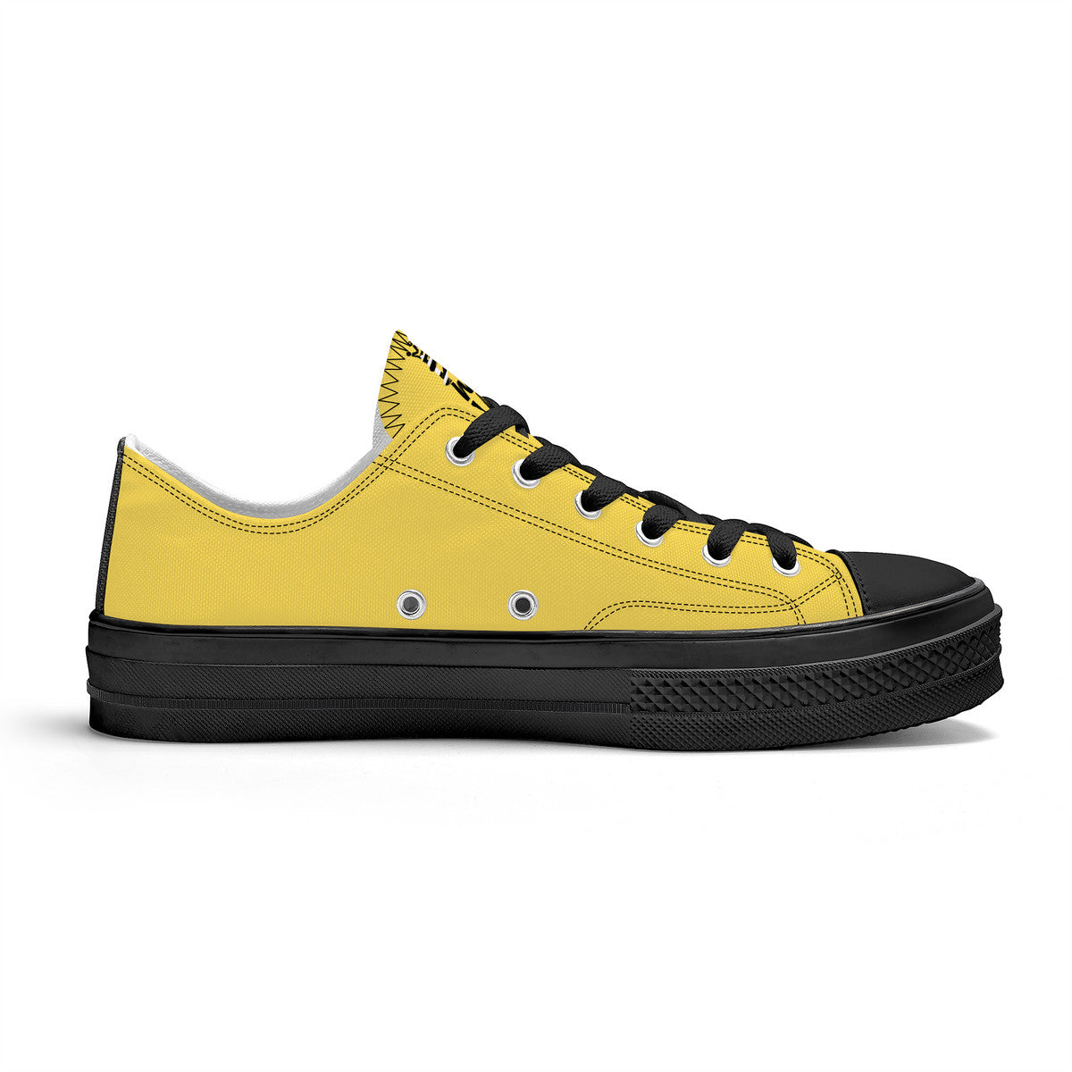 Bee Who U Be Unisex Classic Low Top Canvas Shoes - Black