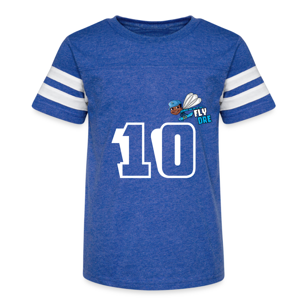 Fly Dre Kid's Football Tee - vintage royal/white