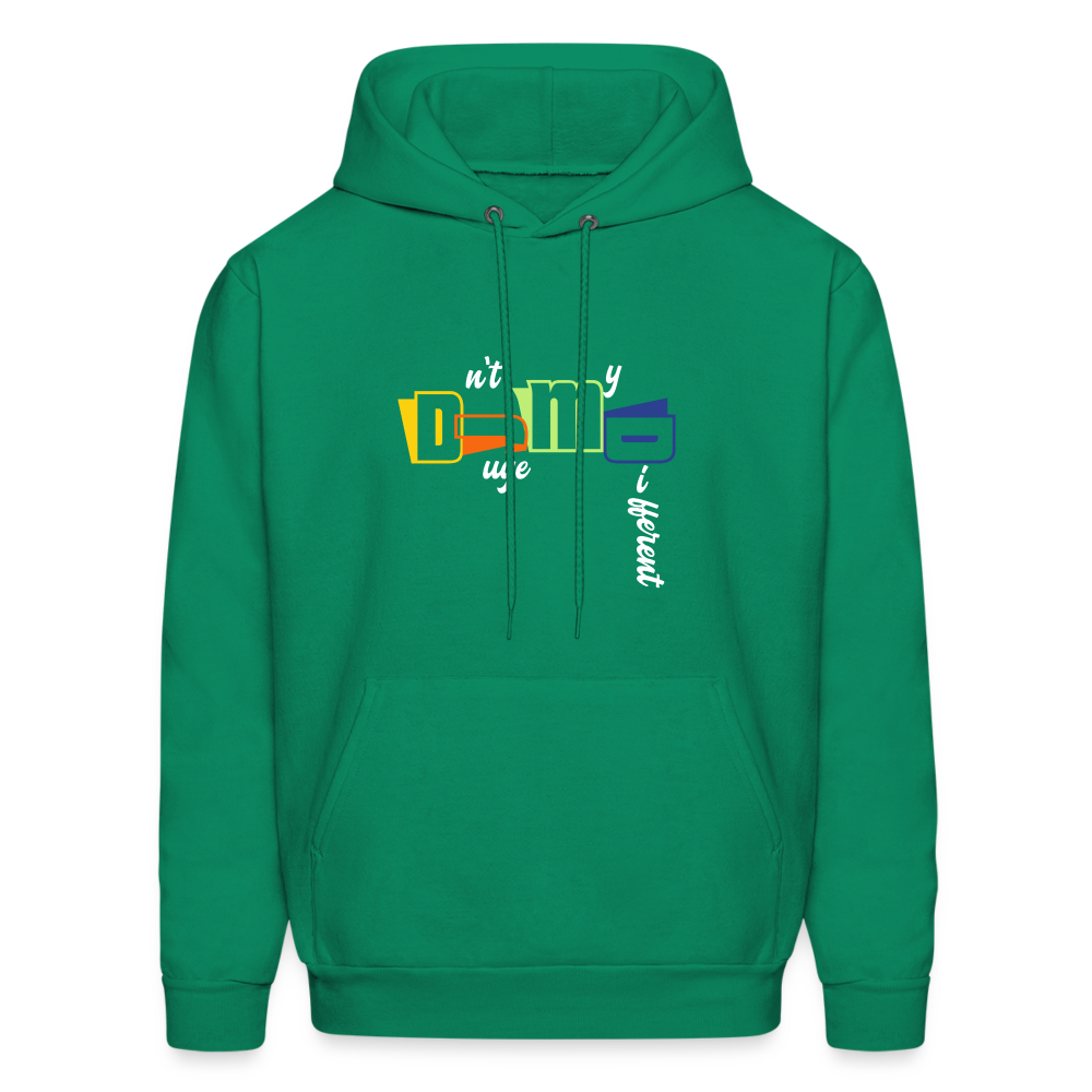Dnt Juge My Different Men's Hoodie - kelly green