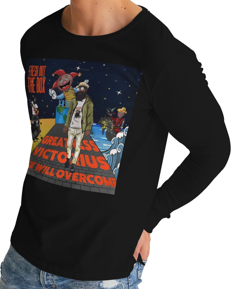 Fresh Out The Box Black Men's Long Sleeve Tee