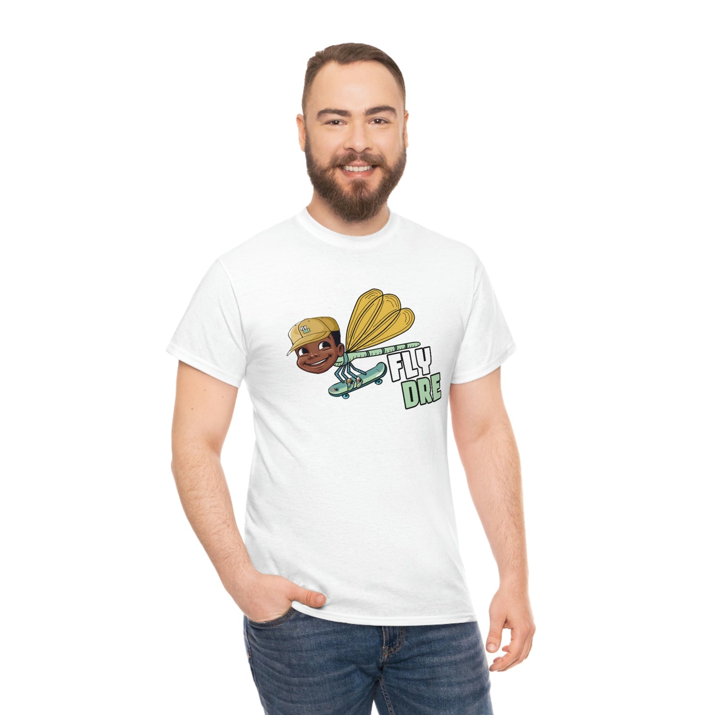 Fly Dre, Be Who U Bee, I am Just Brit Unisex Heavy Cotton Tee