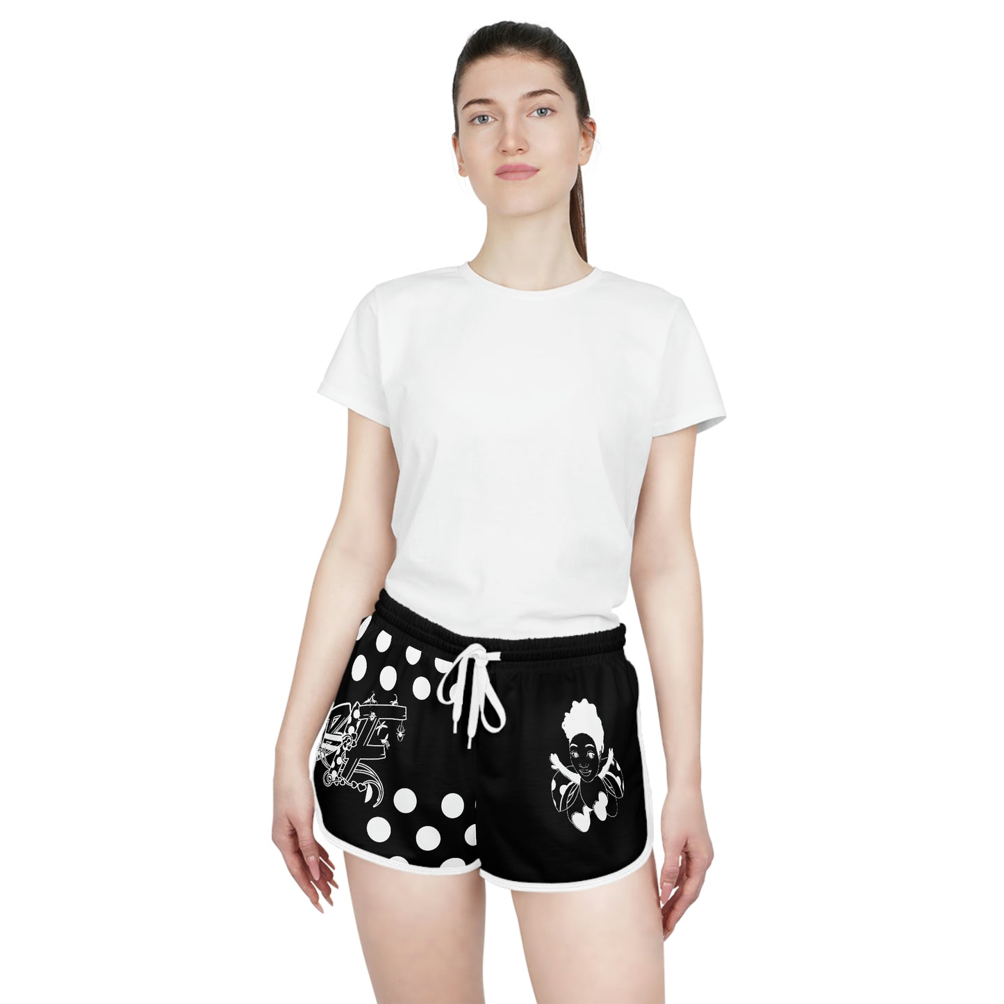I Am Just Brit Women's Relaxed Shorts (AOP)